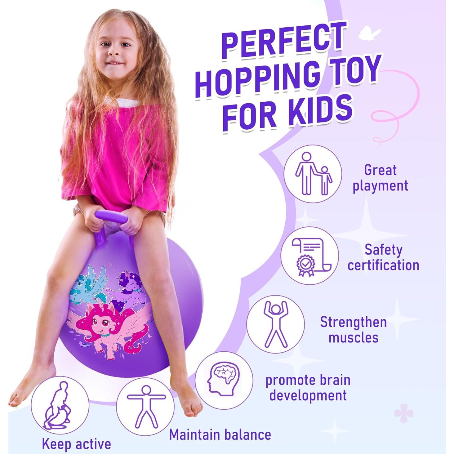 Pelota Saltarina U&C Planet 45 cm Unicornio para Niños