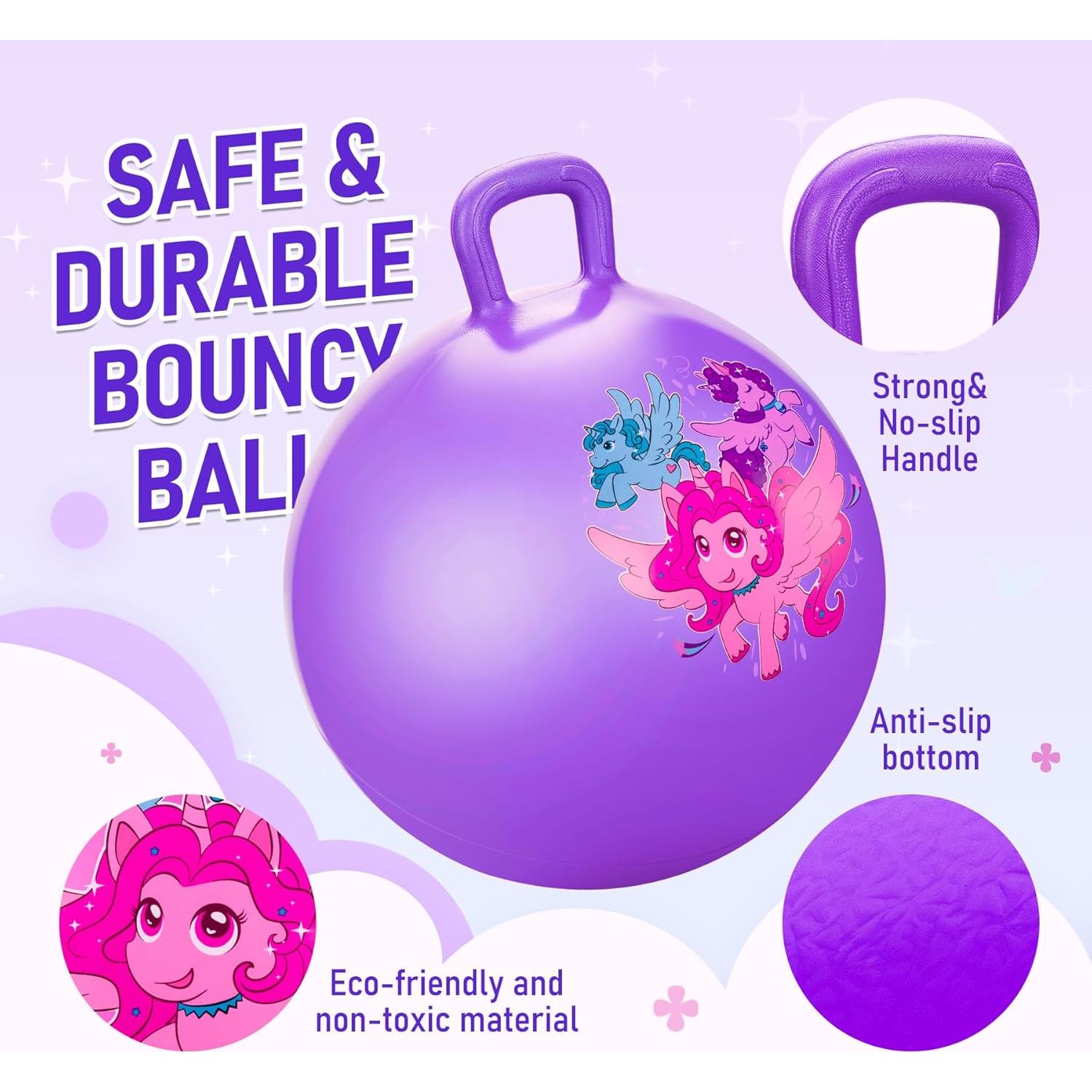 Pelota Saltarina U&C Planet 45 cm Unicornio para Niños
