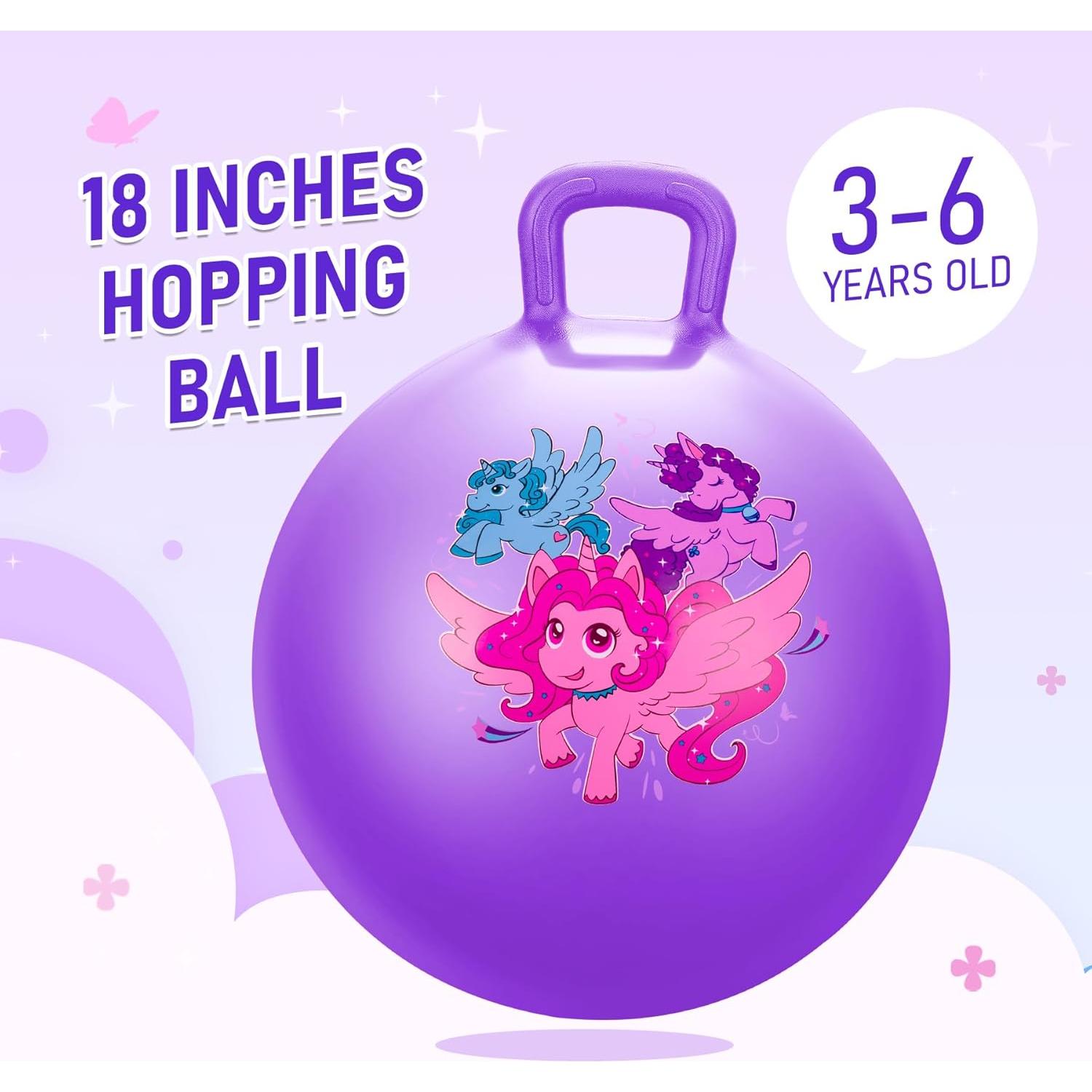 Pelota Saltarina U&C Planet 45 cm Unicornio para Niños