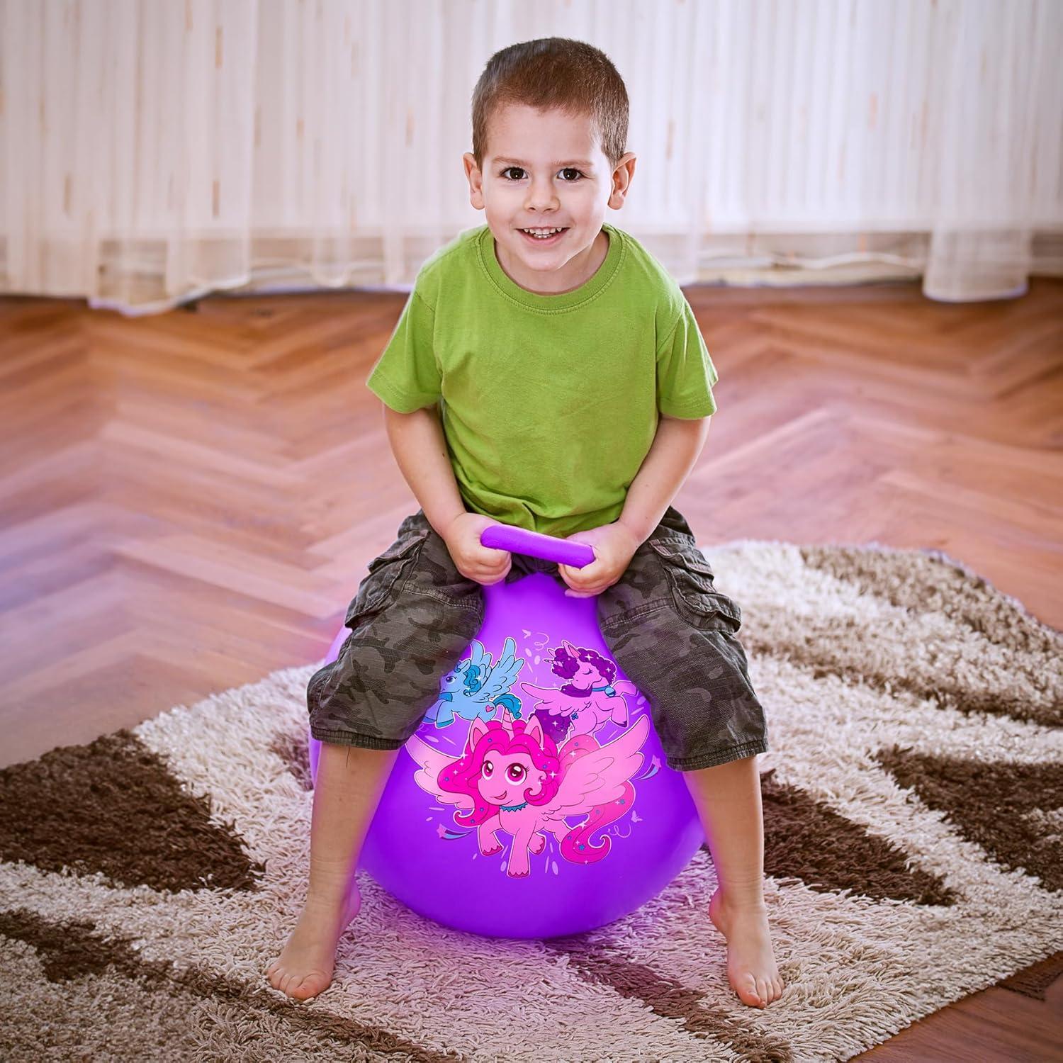 Pelota Saltarina U&C Planet 45 cm Unicornio para Niños