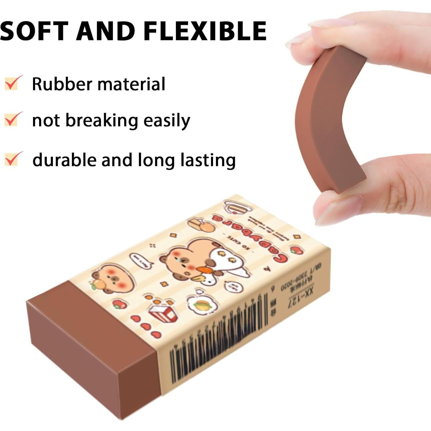 Conjunto de Papelería Kawaii Capibara Daphilly - 6 Lápices Mecánicos