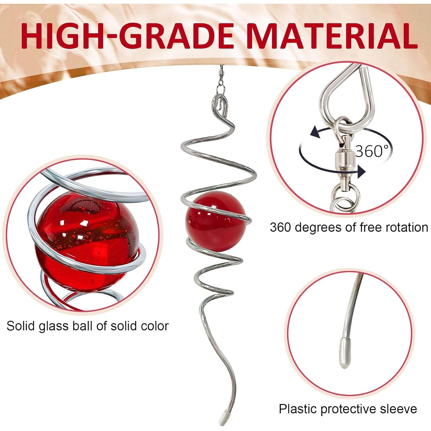 Esfera de Observación Eiryhope con Orb de Vidrio Rojo 33 cm