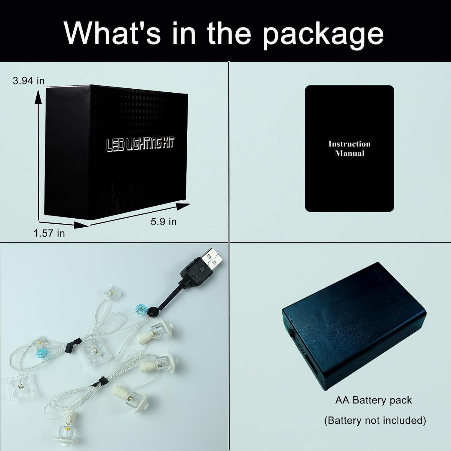 Kit de Iluminación LED WICUS para Lego 21246 - Fácil Instalación