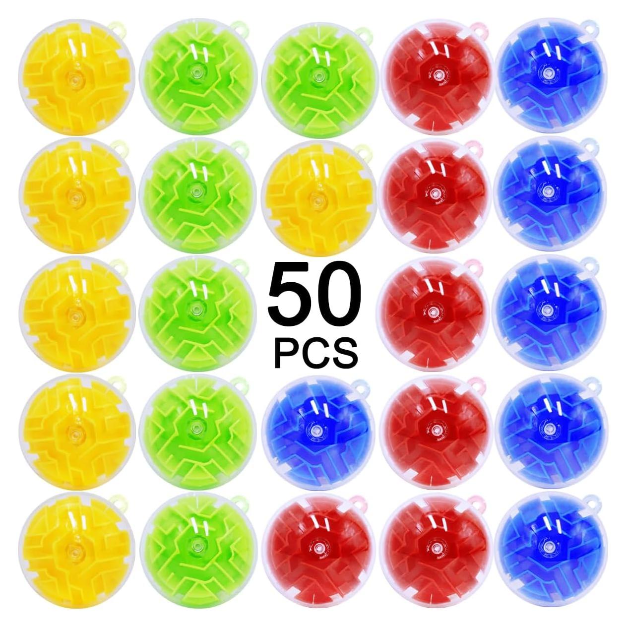 Paquete de 50 Juguetes de Laberinto 3D para Niños