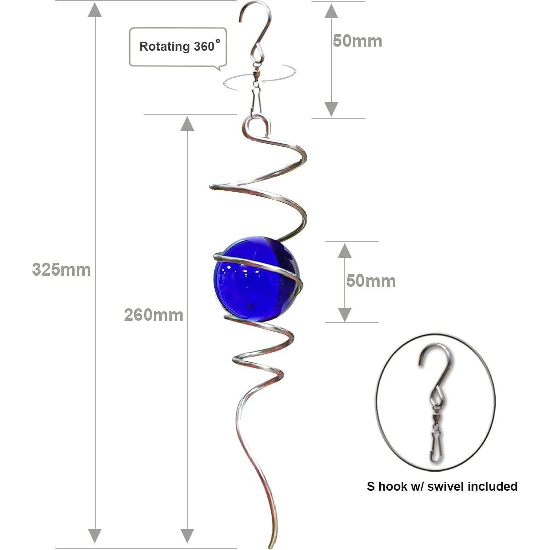 FONMY Spinner Decorativo de Viento 33 cm con Cola Espiral