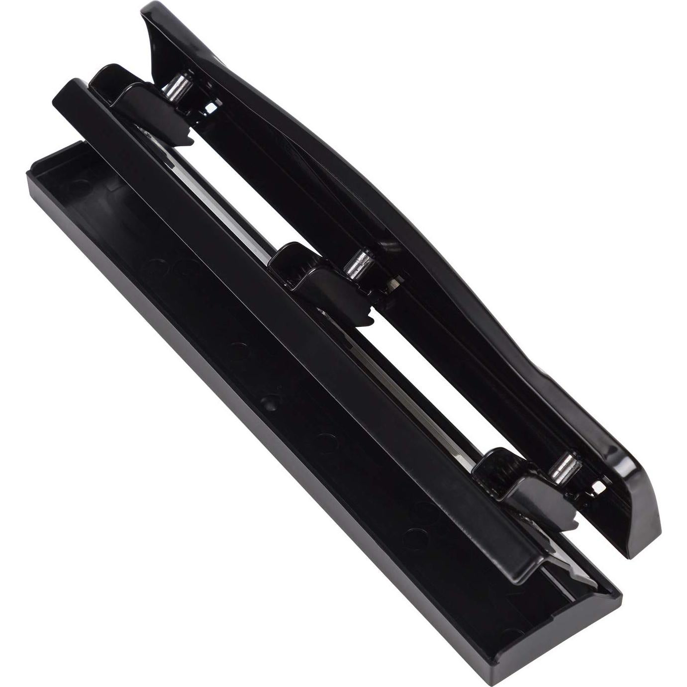 Perforadora de 3 agujeros Amazon Basics, capacidad 10 hojas, negra