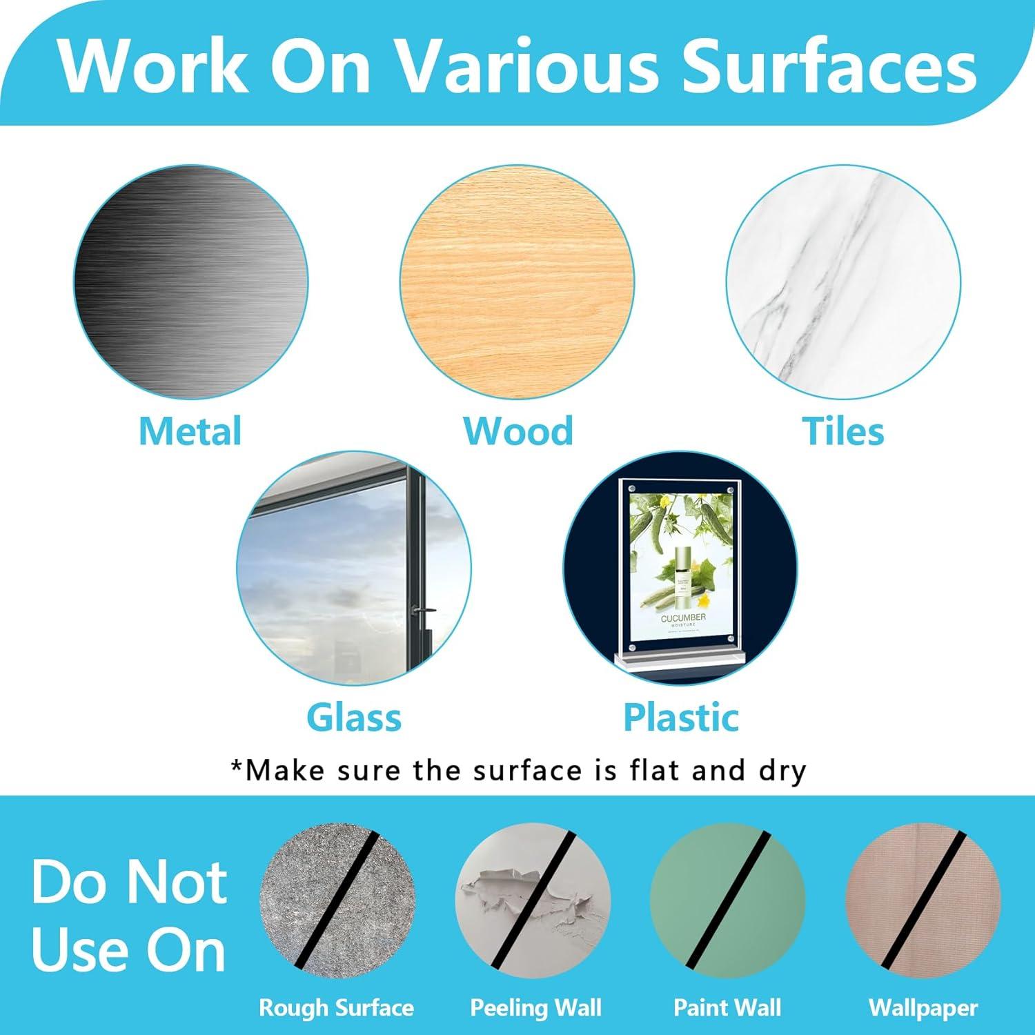 100 Clips de Cable Adhesivos Abnii, Organizador Negro Pequeño