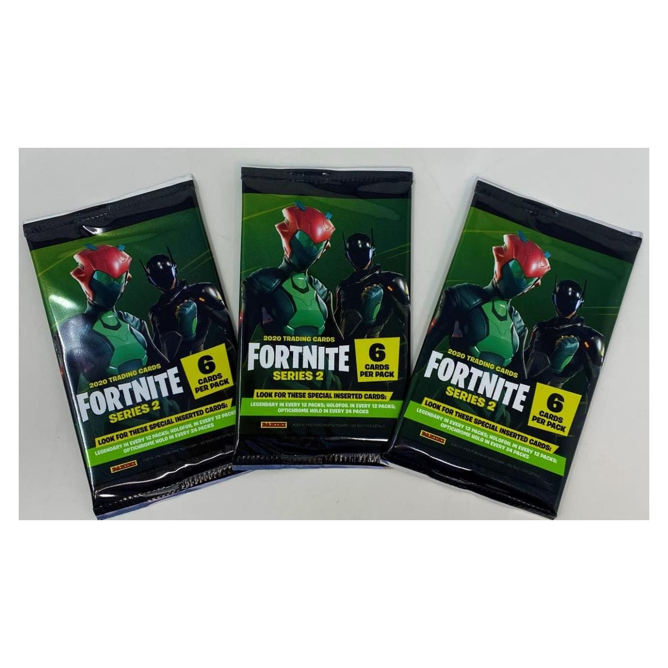 Tarjetas de Comercio Fortnite Serie 2 Lote 3 Paquetes 18 Tarjetas