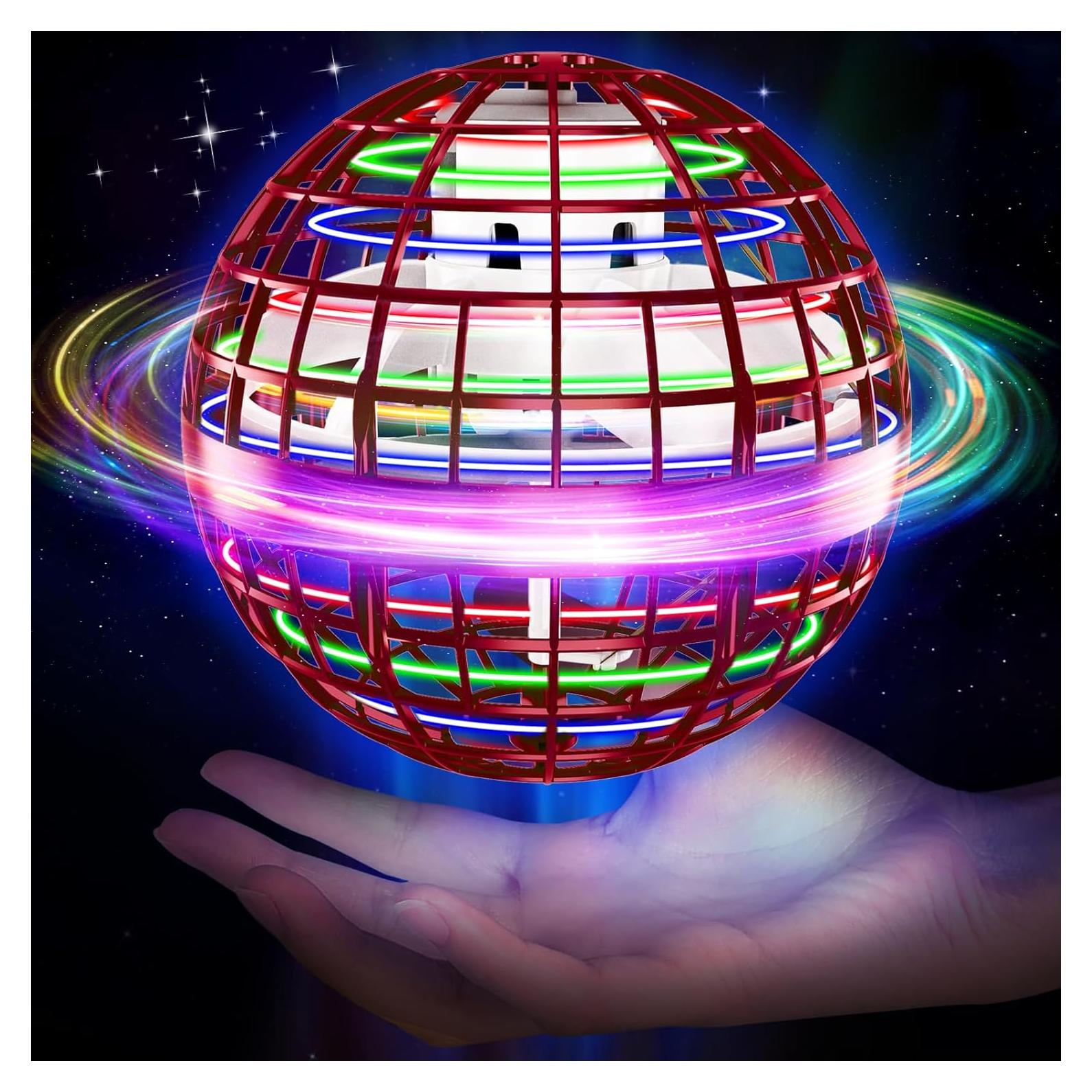 Bola Voladora Chefic AC04 Roja, Juguete Interactivo LED