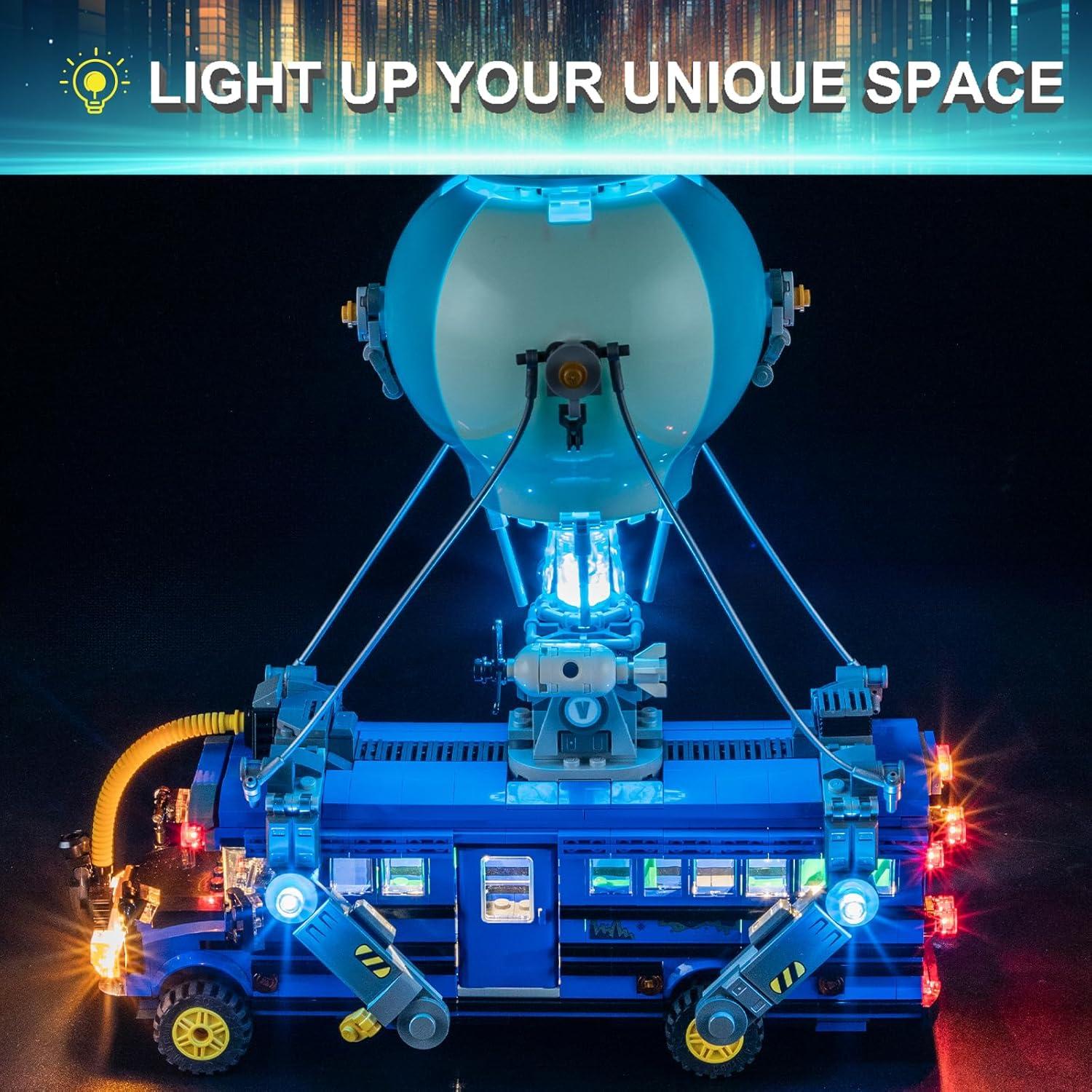 Kit de Luz LED para Lego 77073 Battle Bus Fortnite