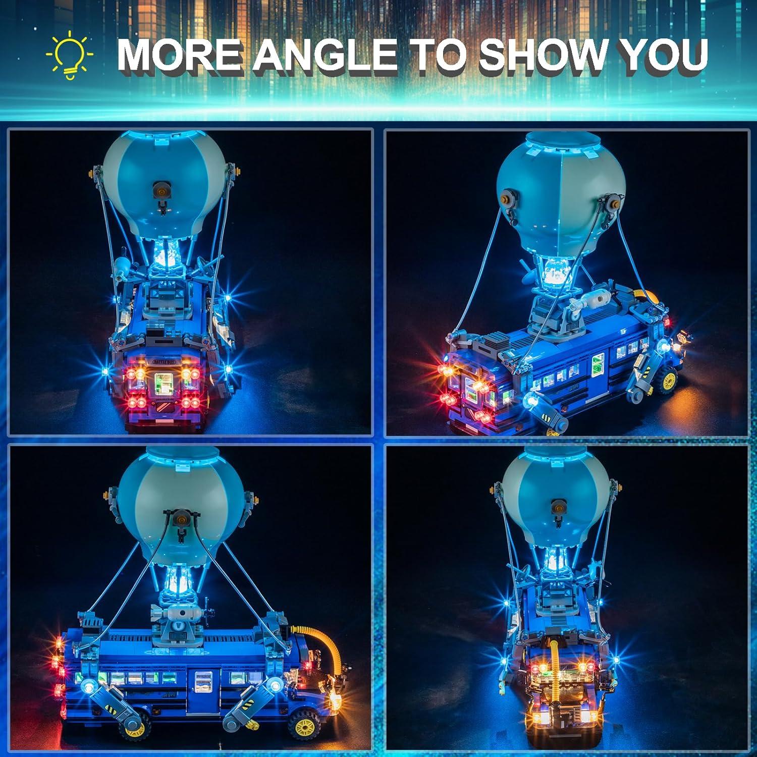 Kit de Luz LED para Lego 77073 Battle Bus Fortnite