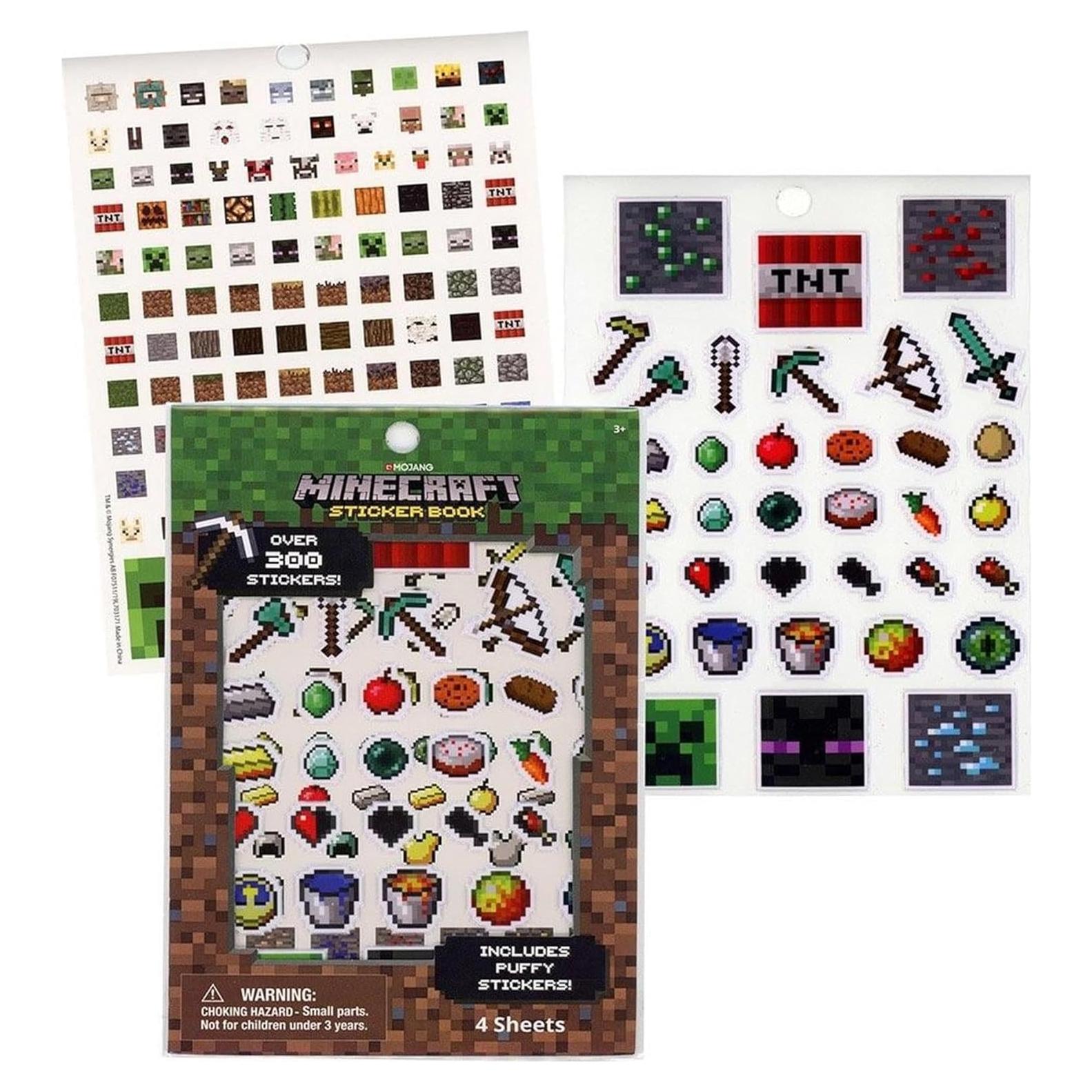 Libro de Stickers Minecraft TUGOKU para Niños - 300 Stickers