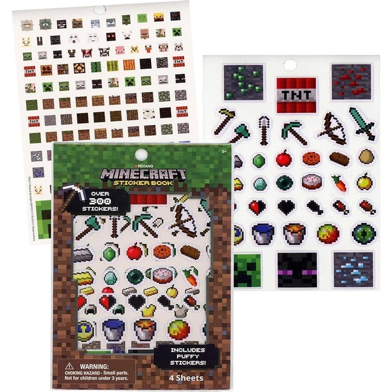 Libro de Stickers Minecraft TUGOKU para Niños - 300 Stickers