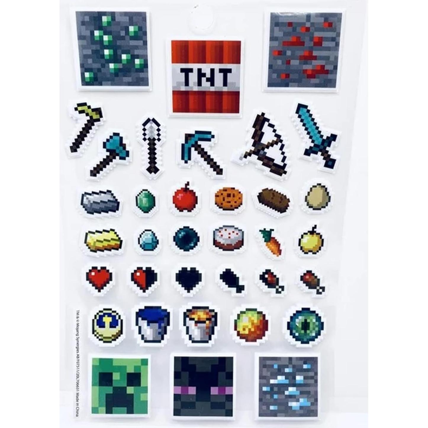 Libro de Stickers Minecraft TUGOKU para Niños - 300 Stickers