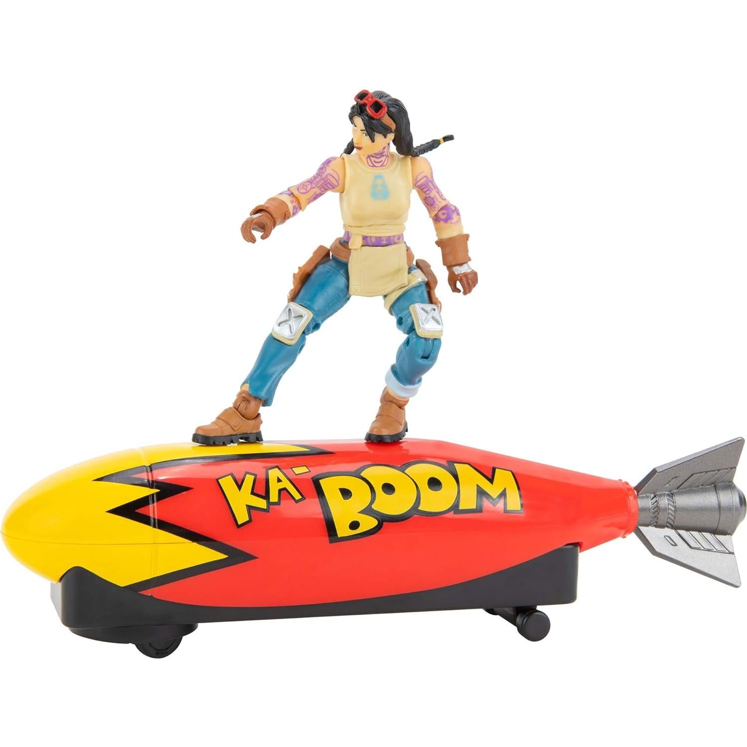 Planeador Bombs Away! Jazwares Fortnite con figura Jules 10 cm