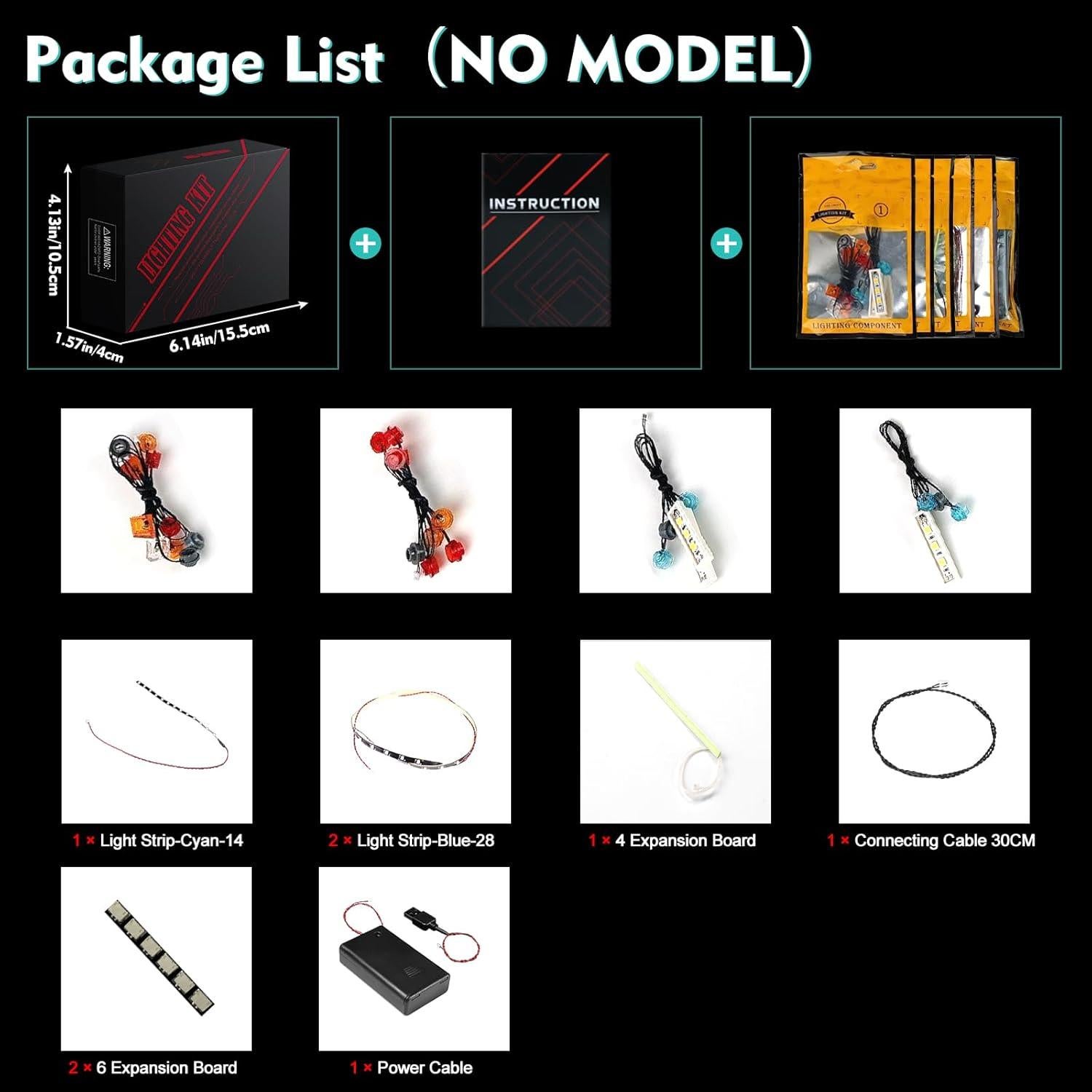 Kit de Luz LED LocoLee para LEGO Battle Bus 77073 - Iluminación Creativa