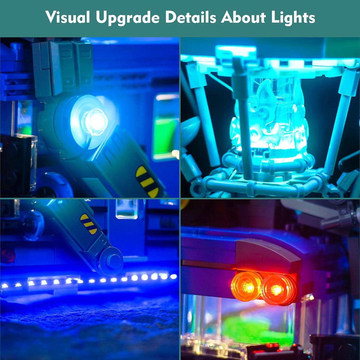 Kit de Luz LED LocoLee para LEGO Battle Bus 77073 - Iluminación Creativa