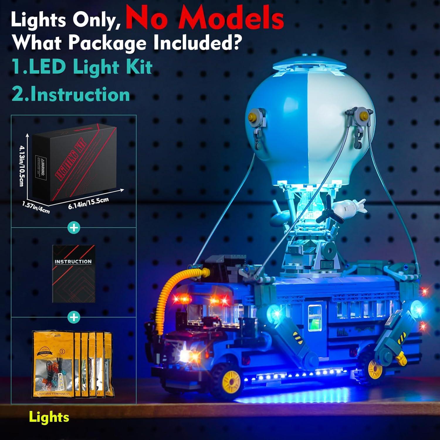 Kit de Luz LED LocoLee para LEGO Battle Bus 77073 - Iluminación Creativa