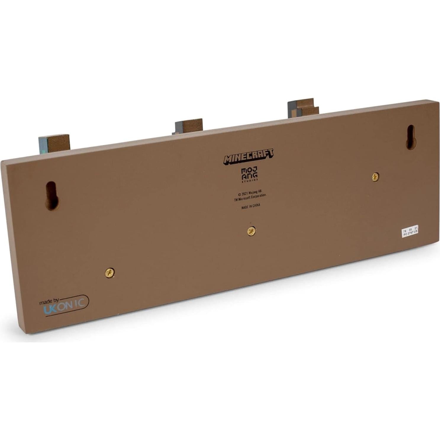 Perchero de Pared Minecraft Ukonic con Ganchos de Diamante