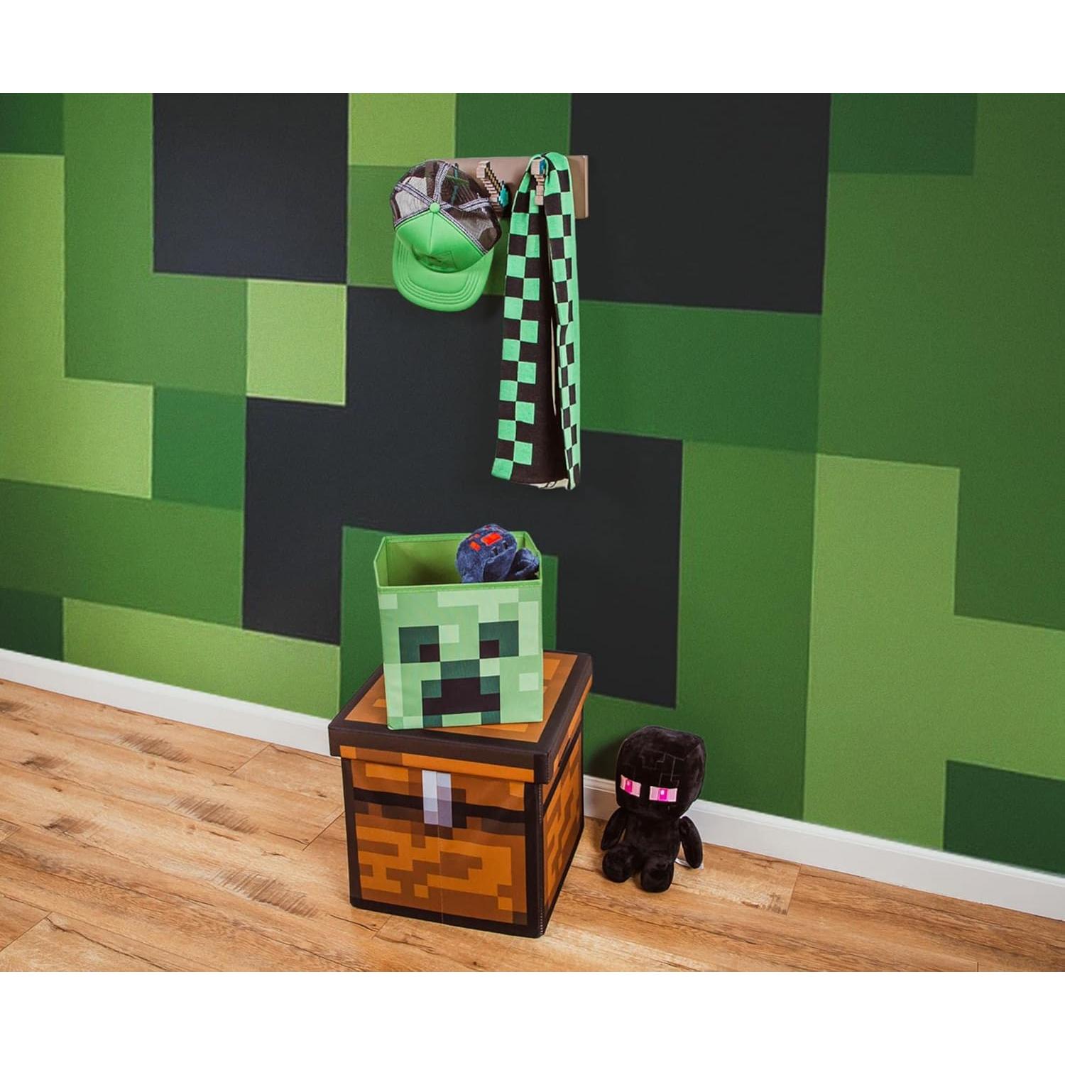 Perchero de Pared Minecraft Ukonic con Ganchos de Diamante