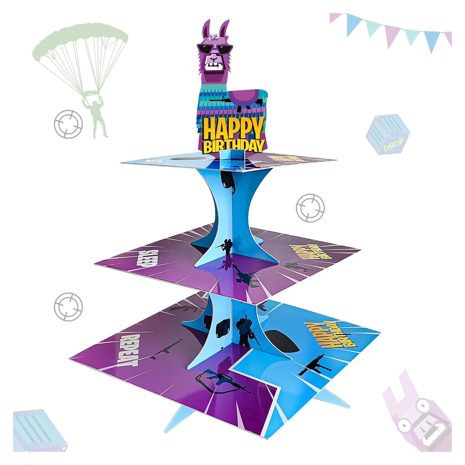 Soporte para Cupcakes de Videojuegos Haxpacal 3 Niveles Verde