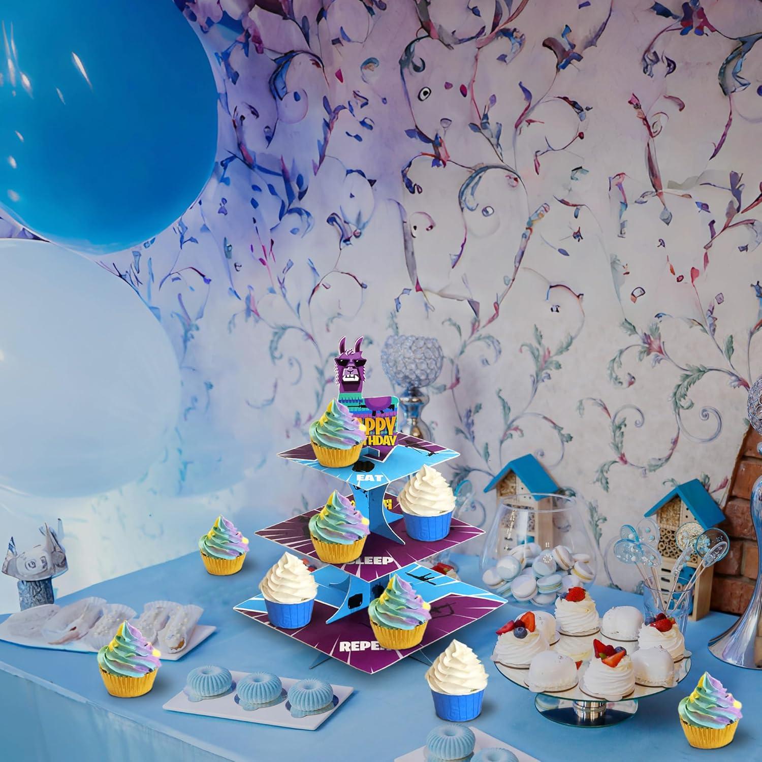 Soporte para Cupcakes de Videojuegos Haxpacal 3 Niveles Verde