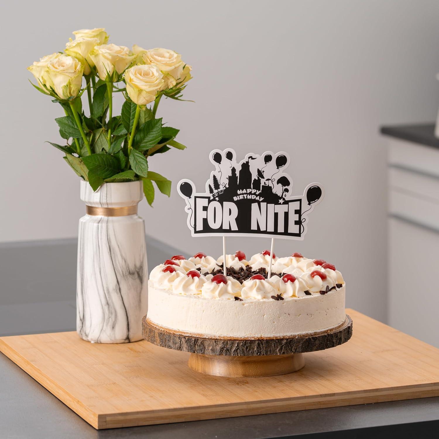 Adorno de pastel de cumpleaños gamer PrestoMarket 20.32 cm