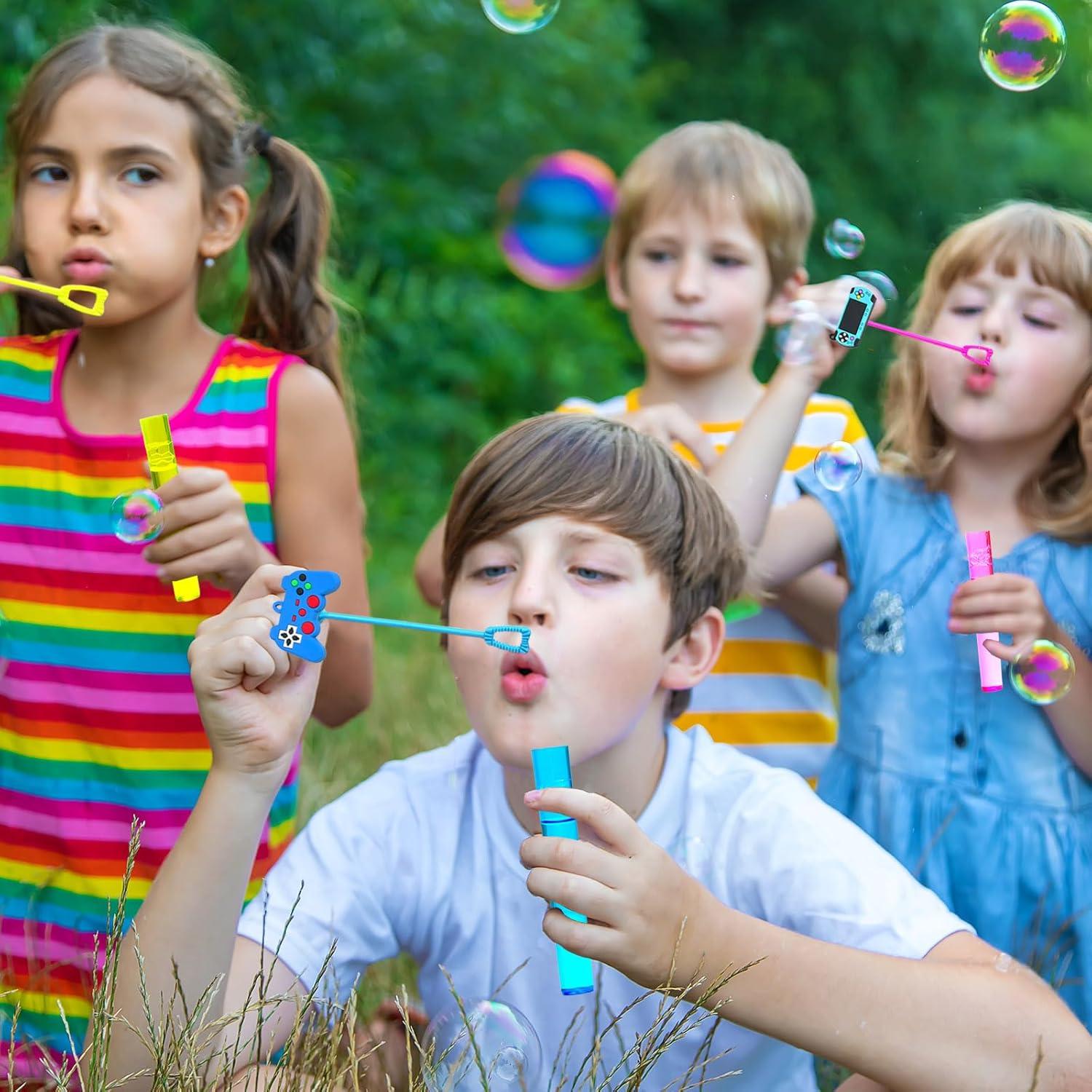 Varitas de Burbujas de Videojuegos uoyoi - 24 Piezas Coloridas