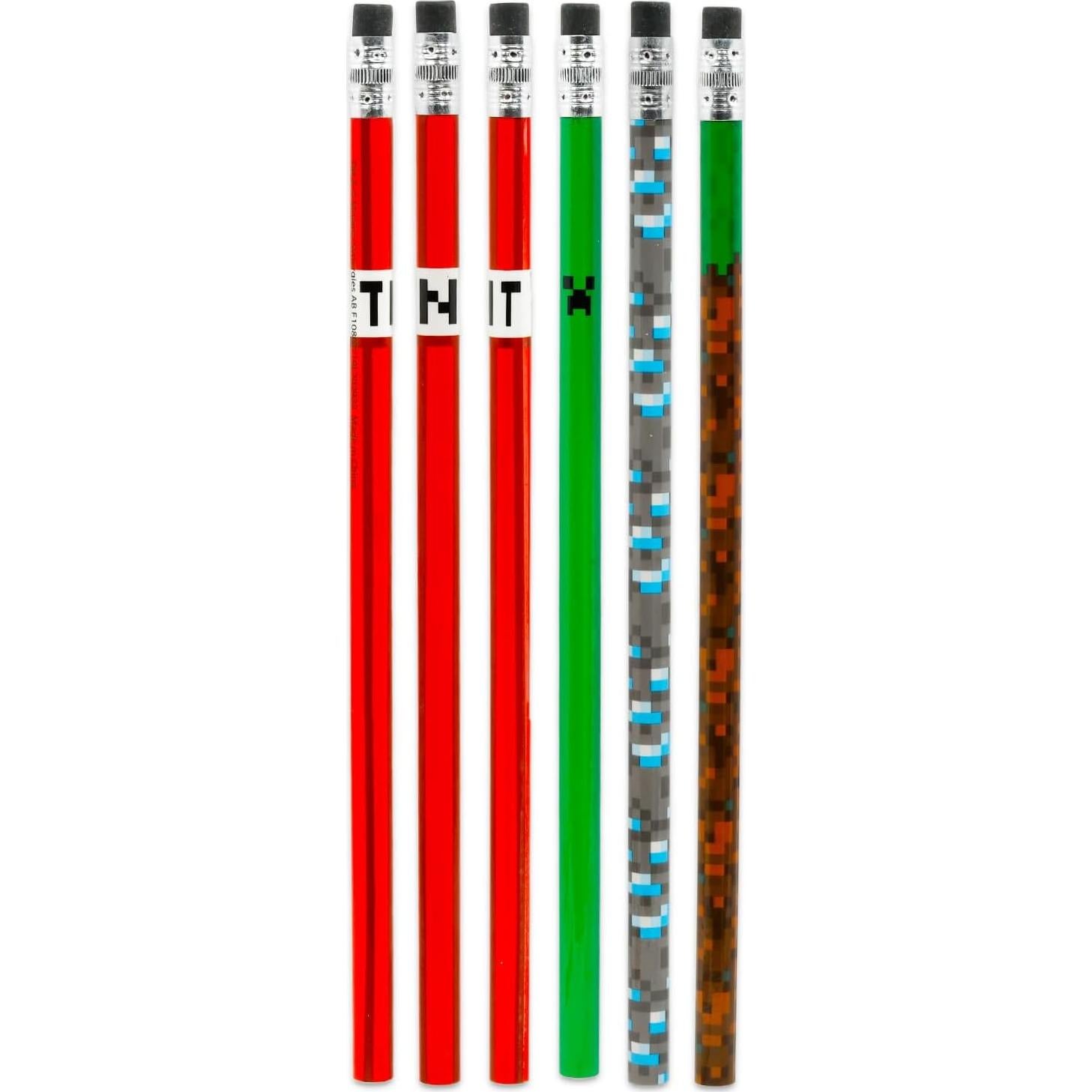 Conjunto Fiesta Minecraft - 24 Lápices y 24 Mini Pósters