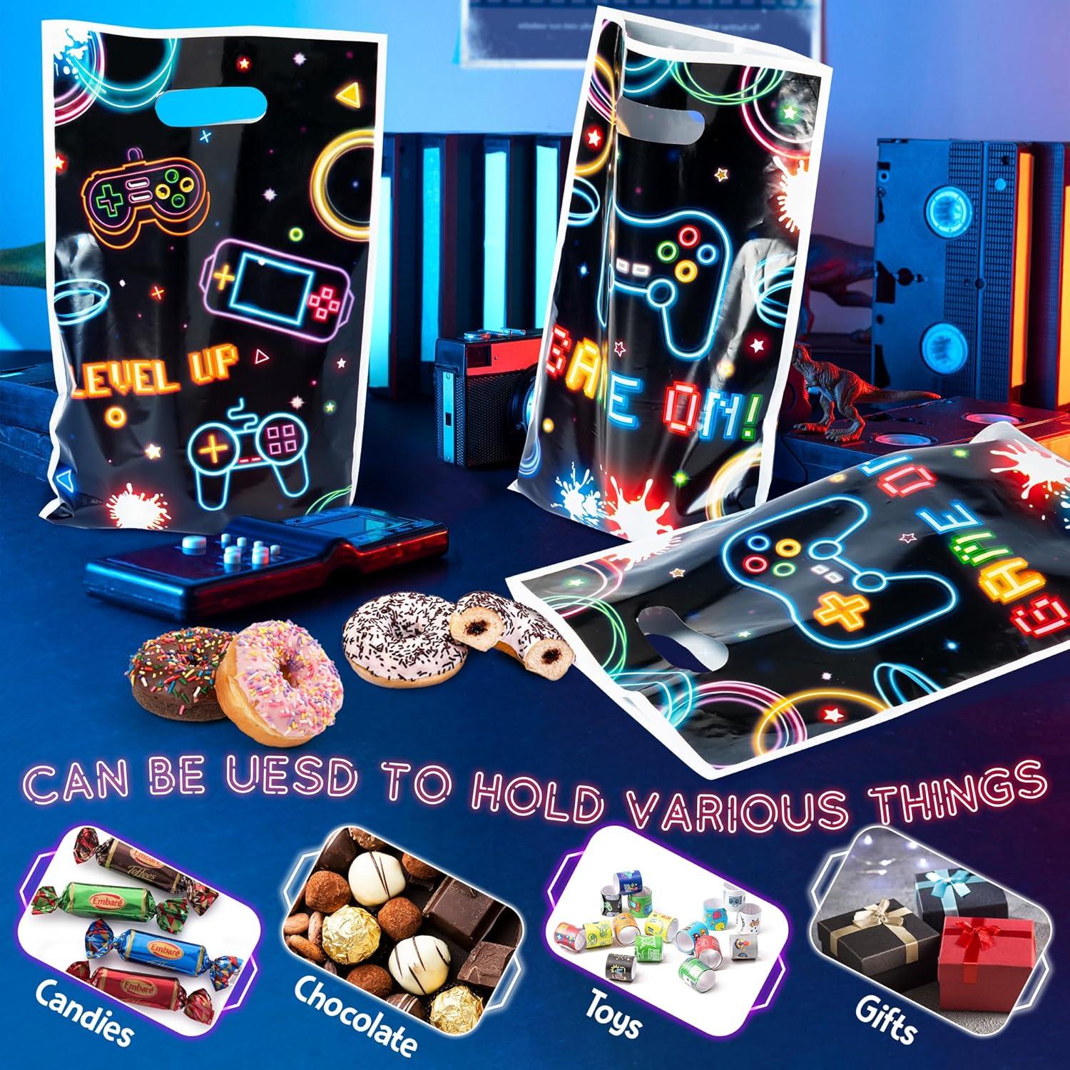 Bolsas de Regalo de Videojuegos ArianQicult - 50 Pcs 26x18 cm