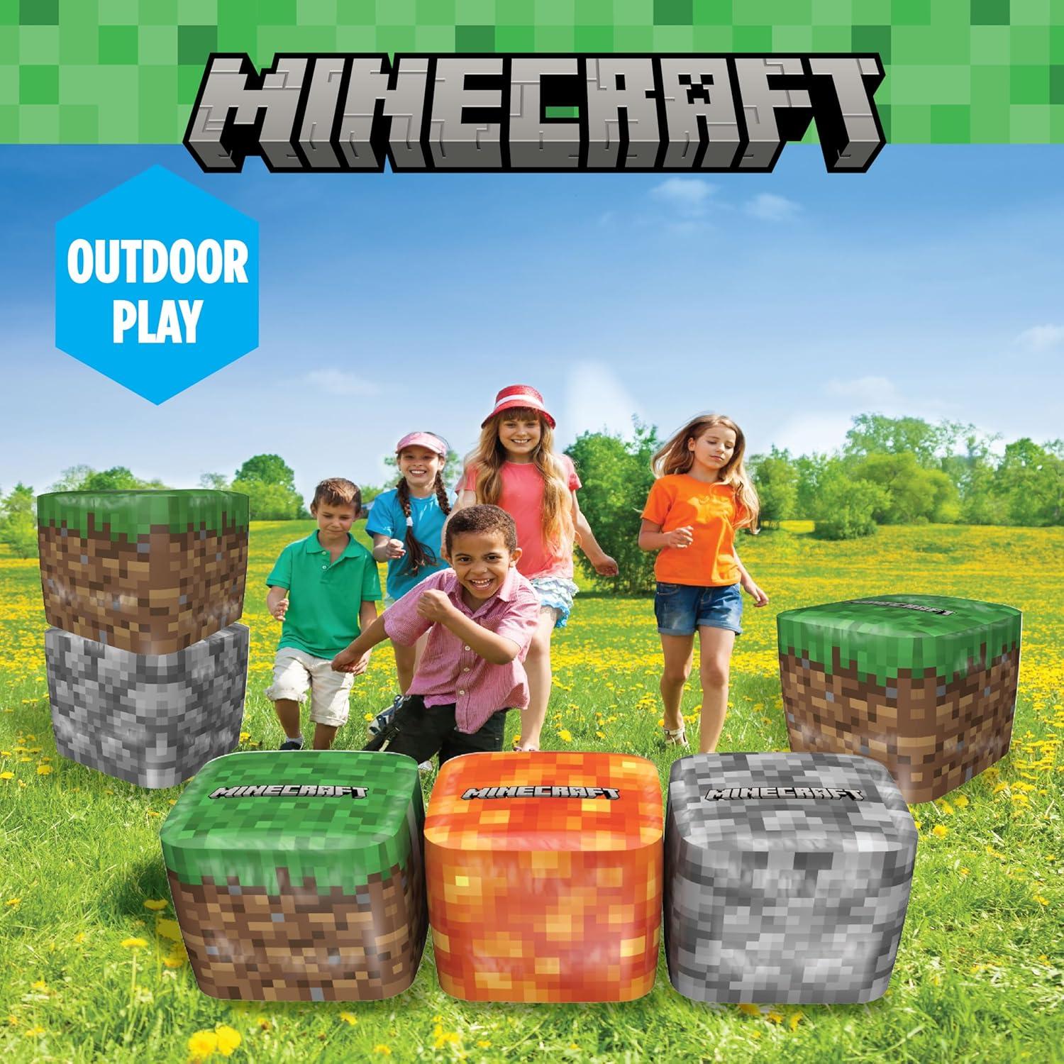 Bloques Inflables Gigantes Minecraft 6 Piezas 55.88 cm Vinilo