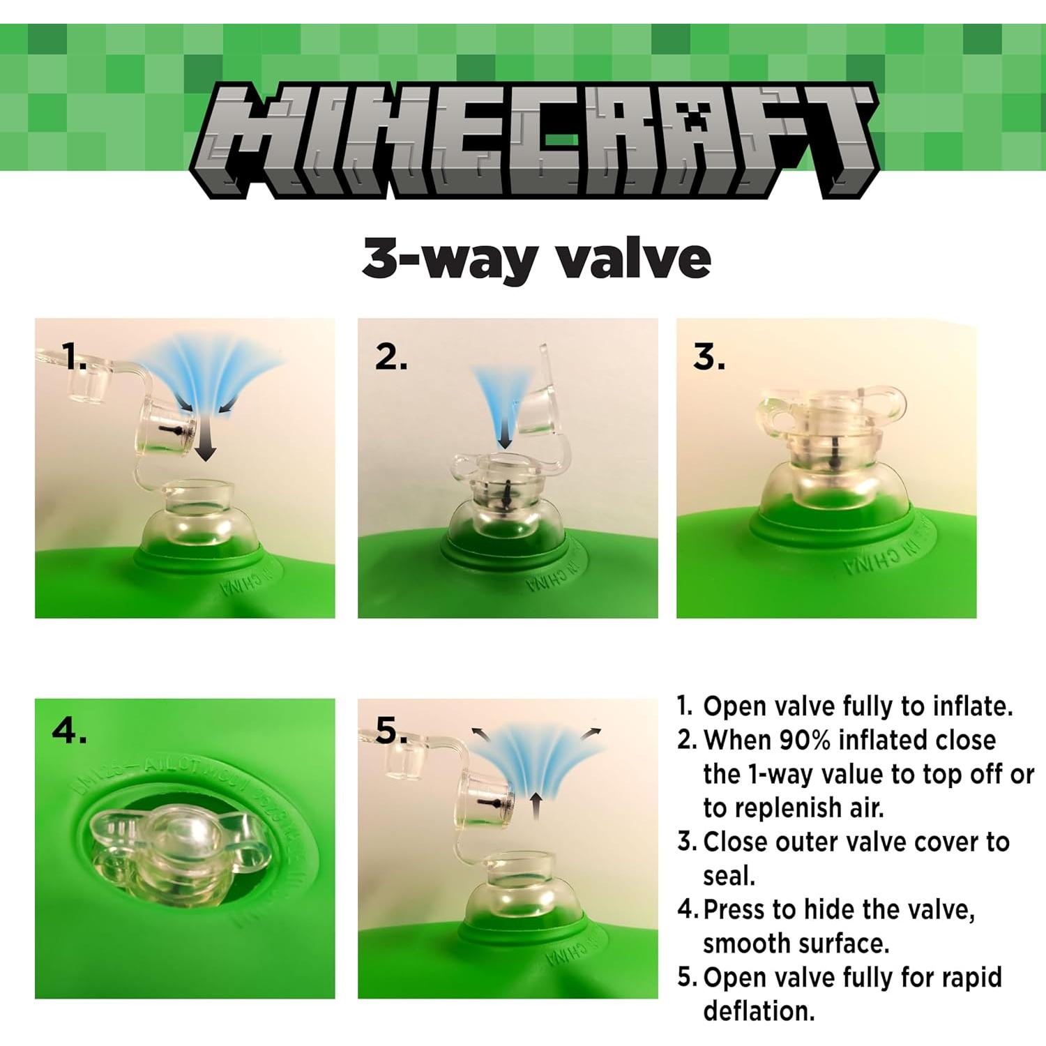 Bloques Inflables Gigantes Minecraft 6 Piezas 55.88 cm Vinilo