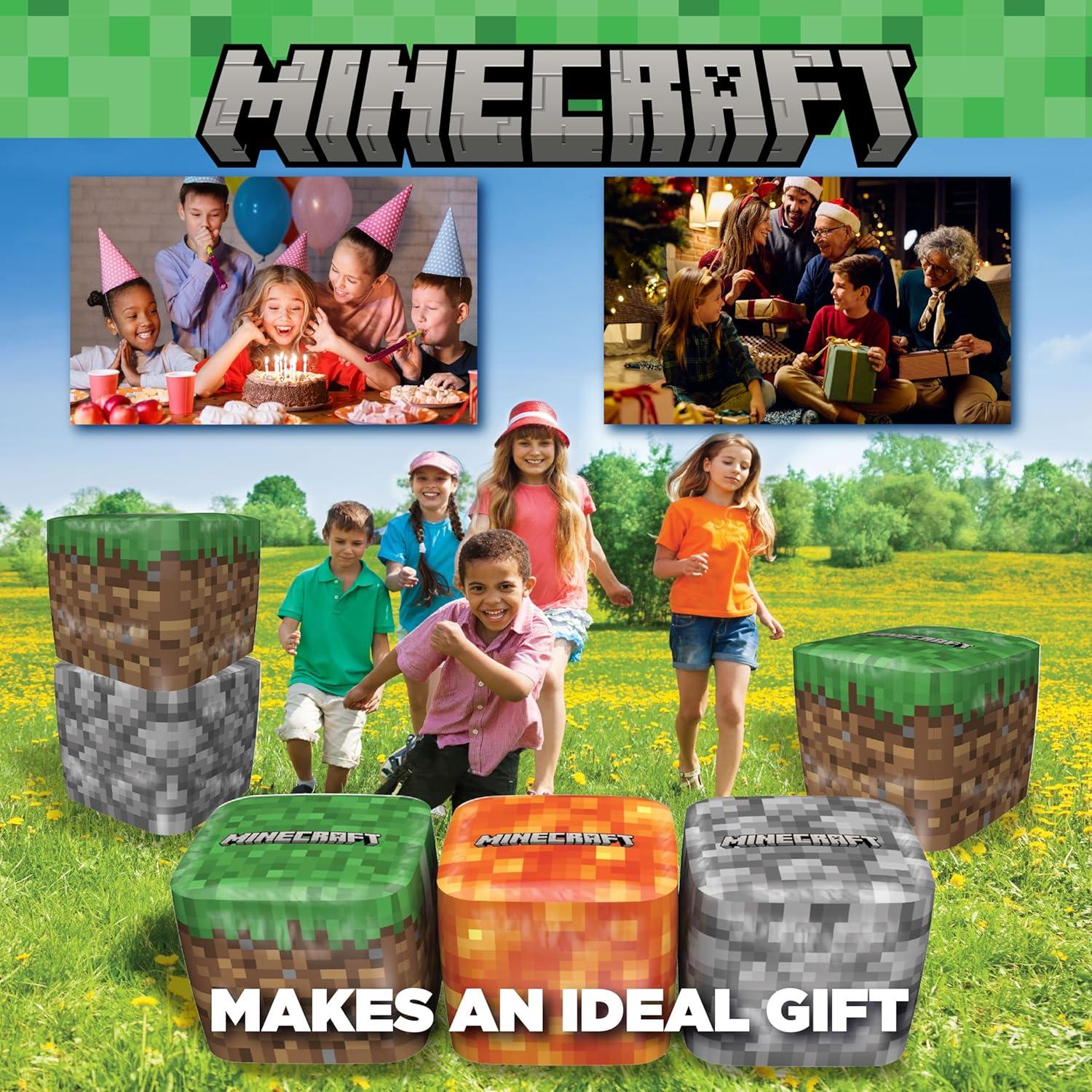Bloques Inflables Gigantes Minecraft 6 Piezas 55.88 cm Vinilo