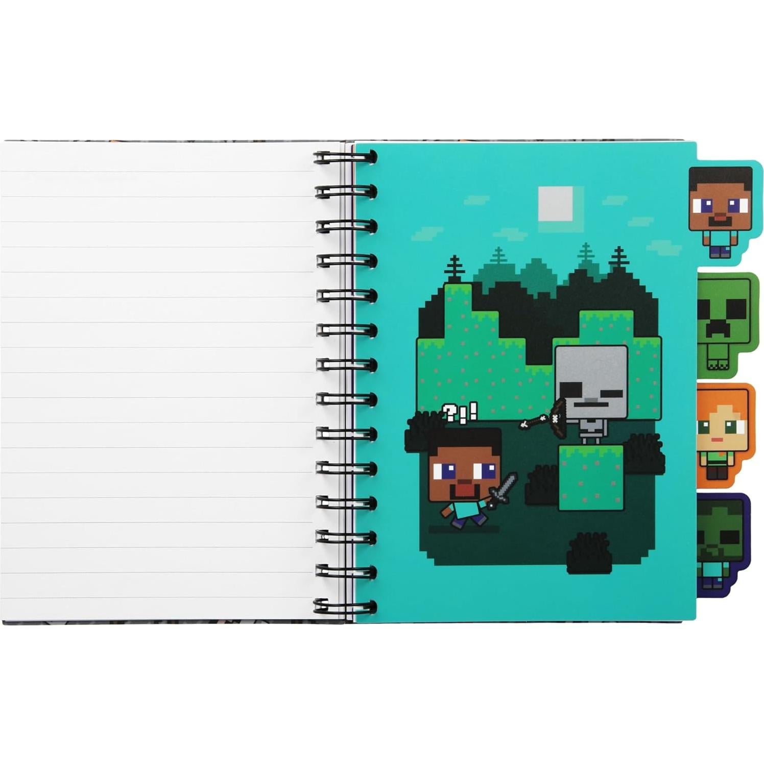 Juego de Papelería Minecraft Paladone A5 con Divisores y Regla