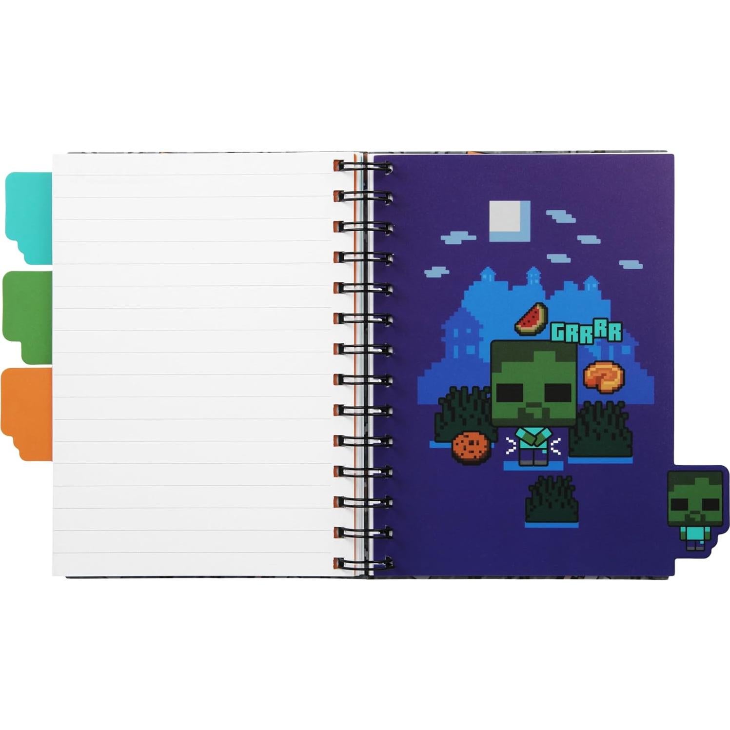 Juego de Papelería Minecraft Paladone A5 con Divisores y Regla