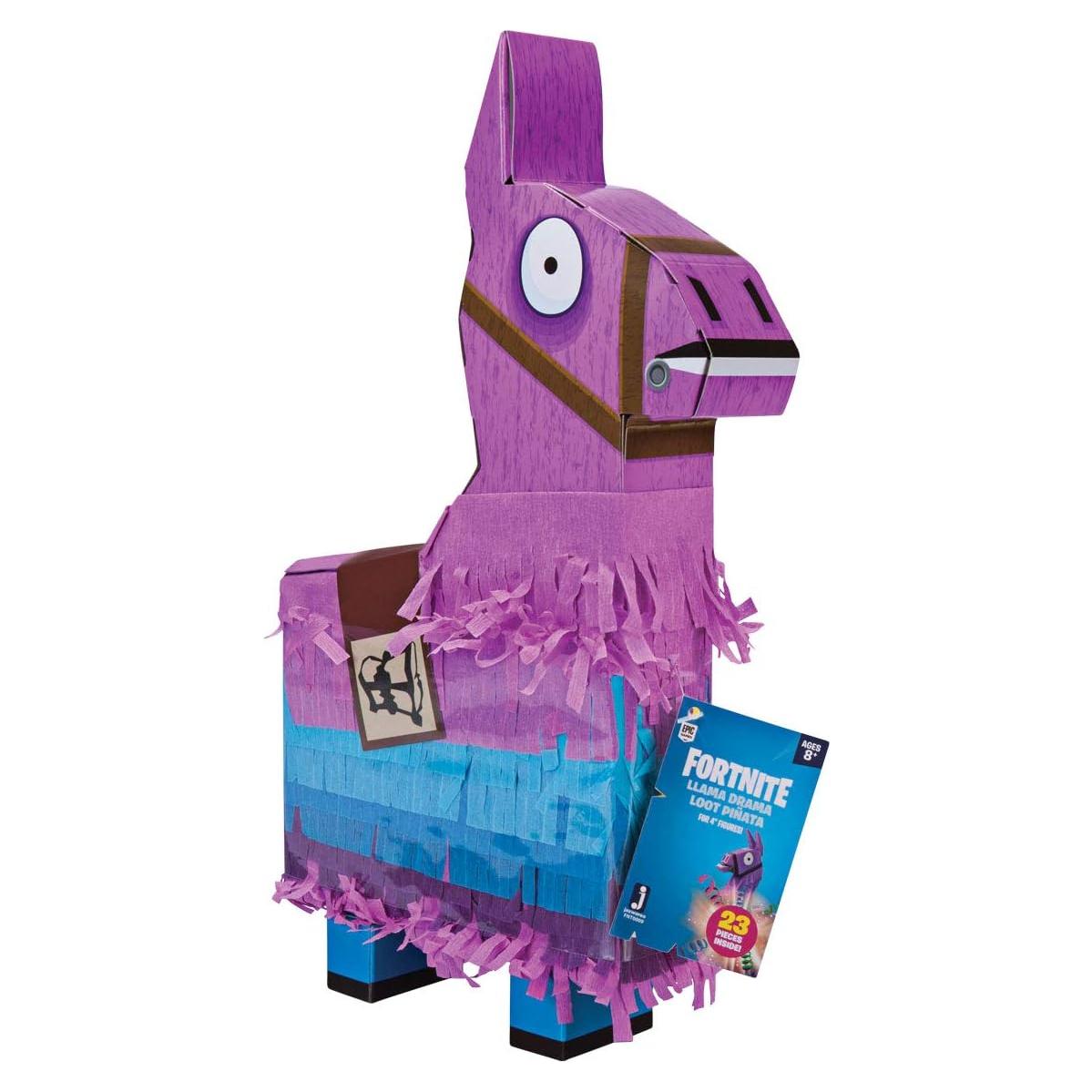 Fortnite Llama Loot Piñata Jazwares con Figura Rust Lord 23 Piezas