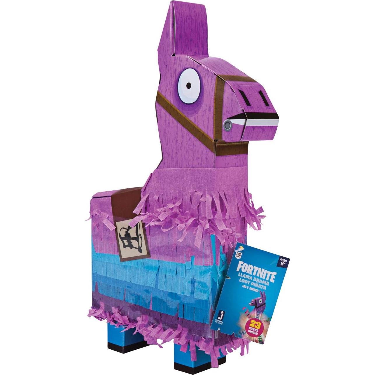 Fortnite Llama Loot Piñata Jazwares con Figura Rust Lord 23 Piezas