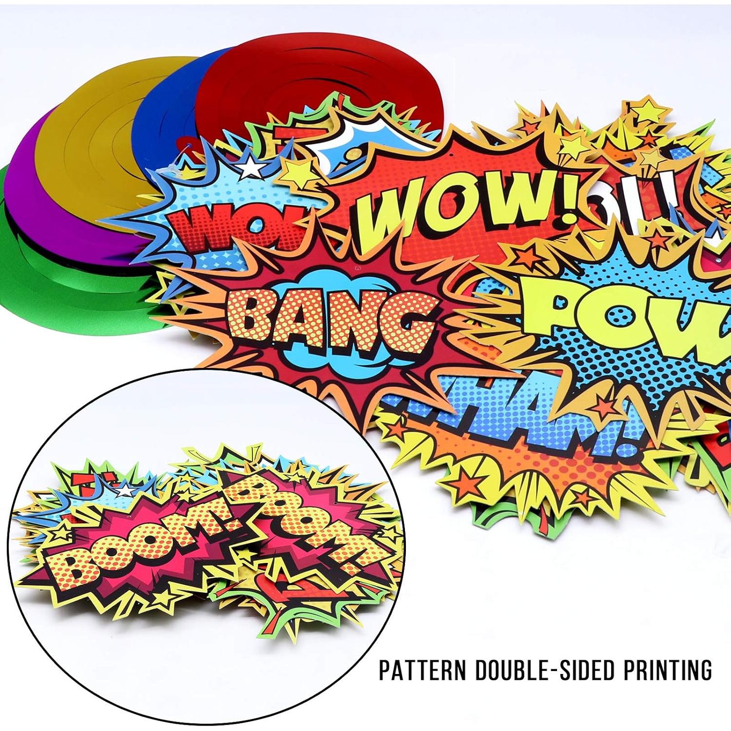 Decoraciones de Fiesta de Superhéroe Gifts&Party - 30 Espirales Colgantes