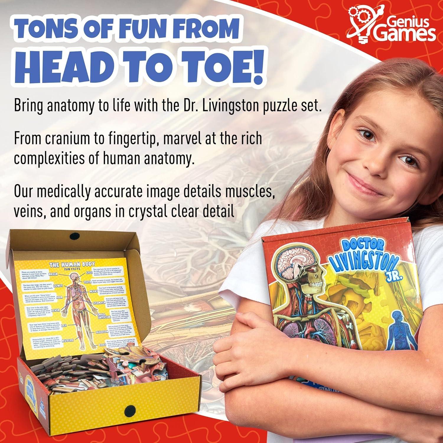 Rompecabezas de Anatomía Humana Genius Games 100 Piezas