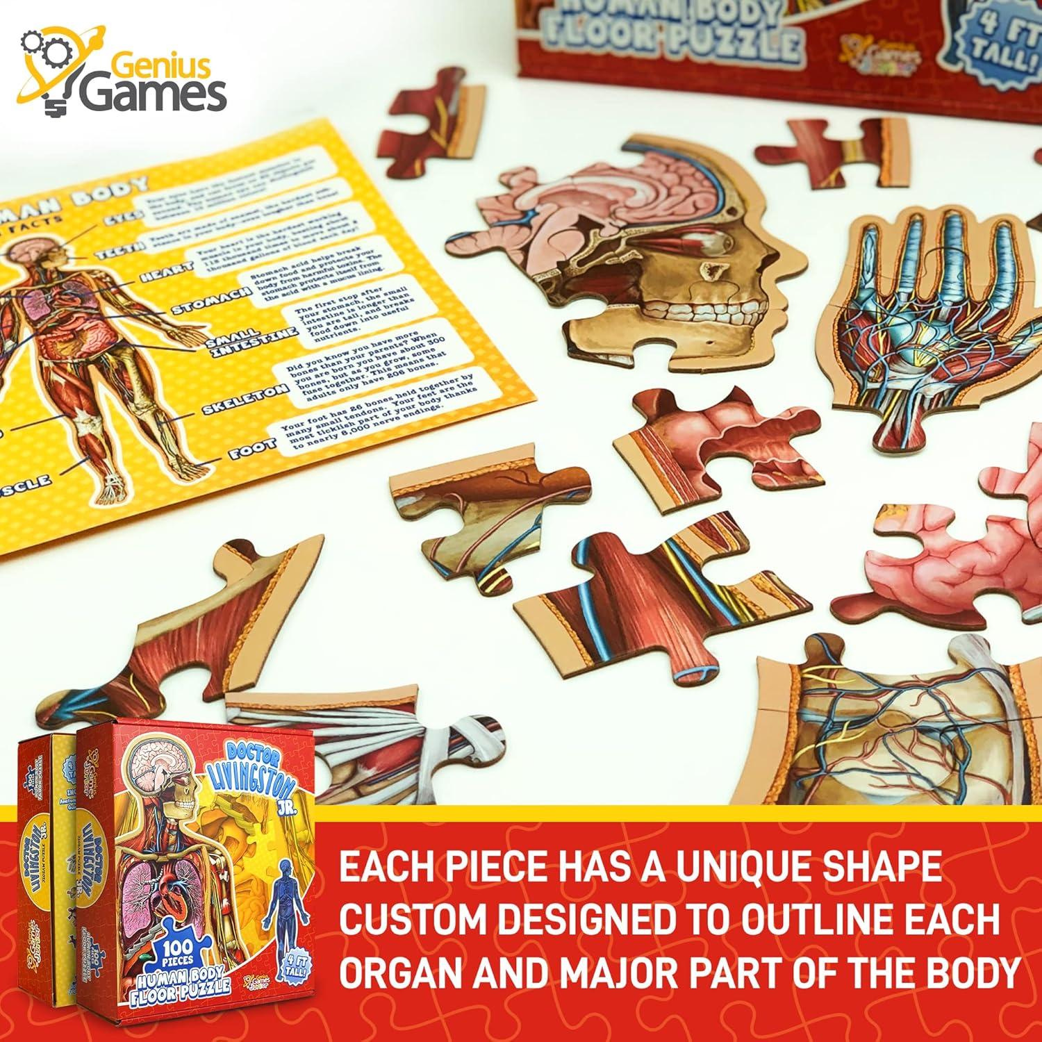 Rompecabezas de Anatomía Humana Genius Games 100 Piezas