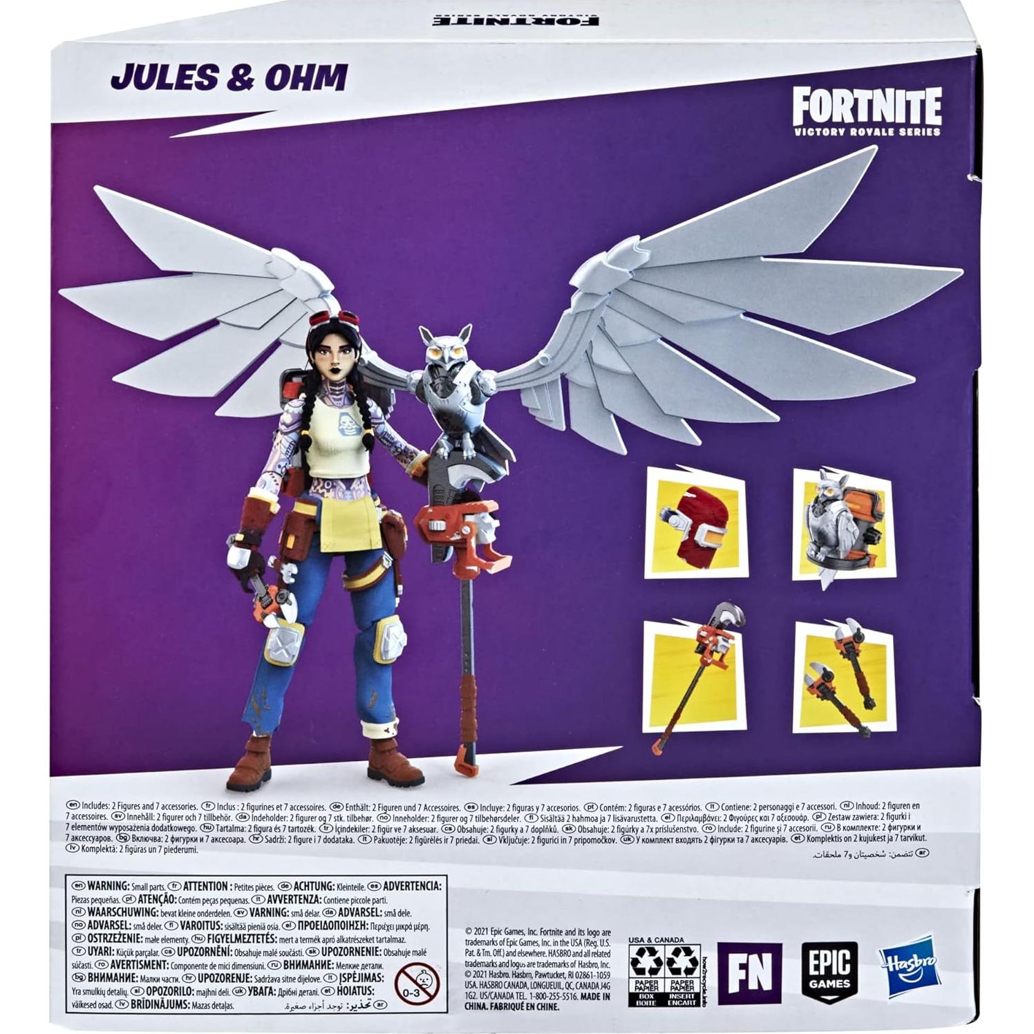 Figuras de Acción Fortnite Jules y Ohm - Paquete Deluxe 15.24 cm