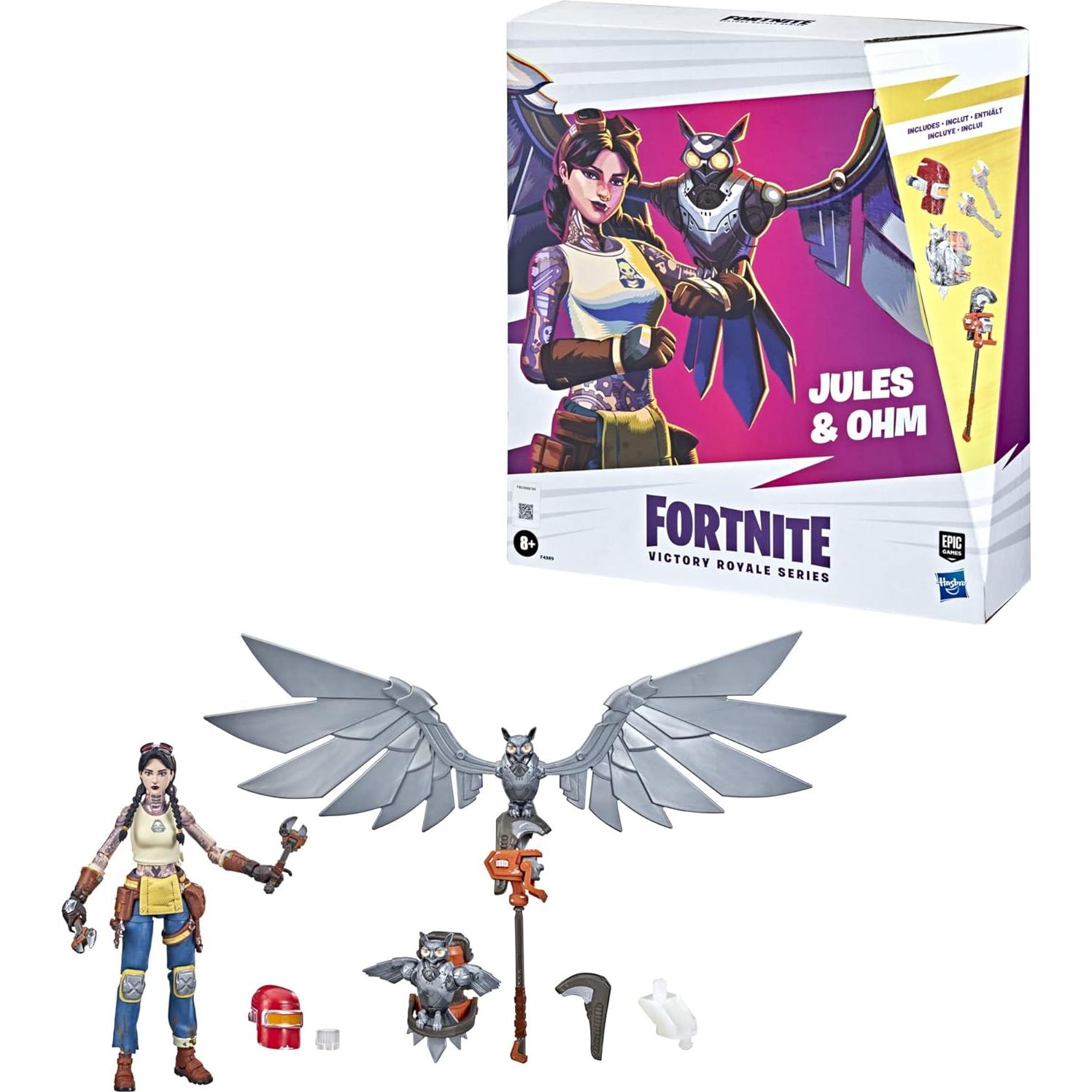 Figuras de Acción Fortnite Jules y Ohm - Paquete Deluxe 15.24 cm