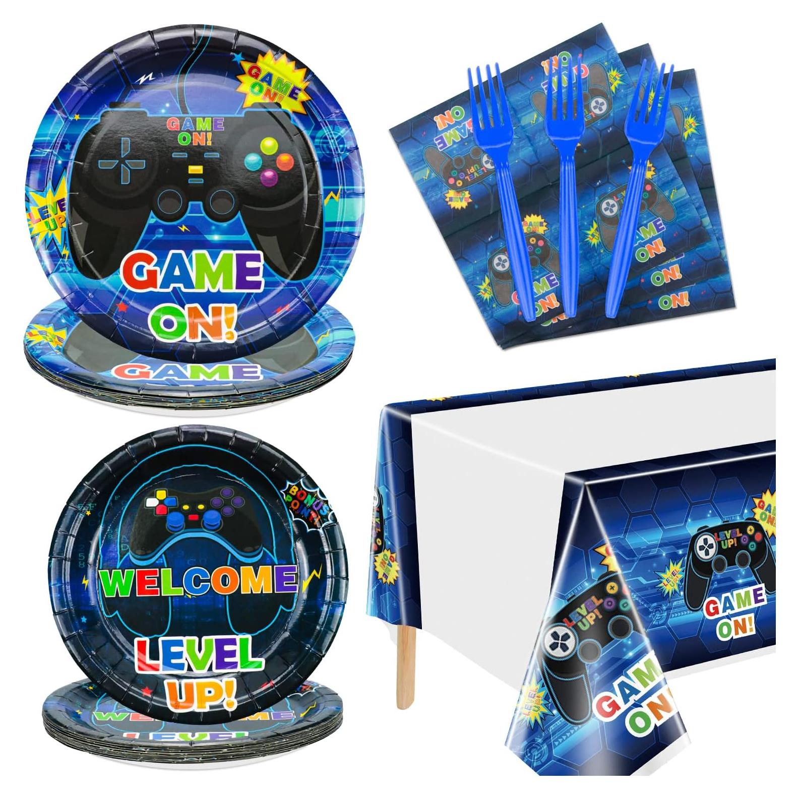 Set de Suministros para Fiesta de Videojuegos Hegbolke - 81 Piezas