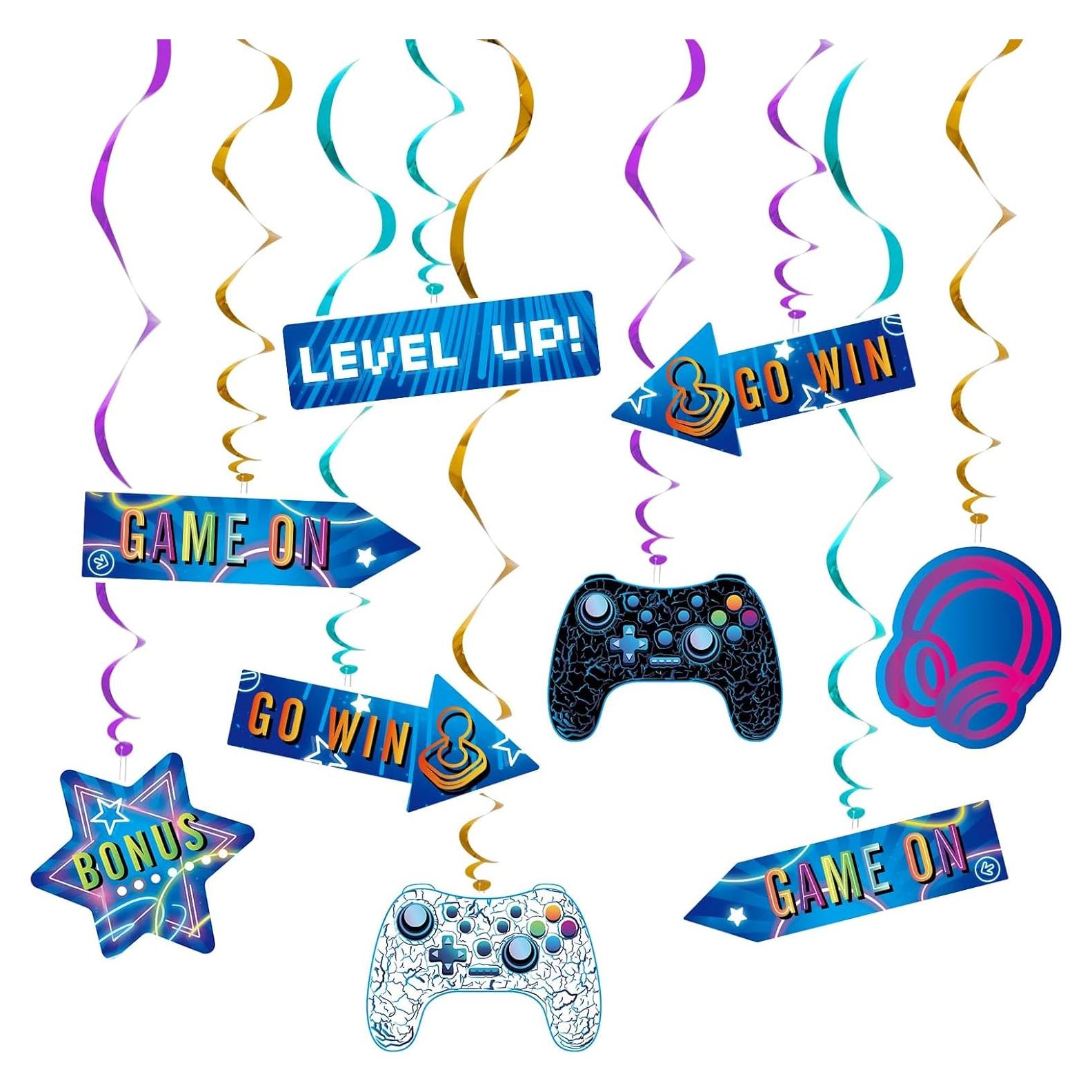 Remolinos Colgantes de Videojuegos WERNNSAI - 21 Piezas Decorativas