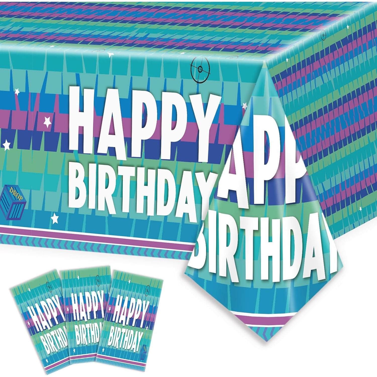 Manteles de Videojuegos 2PCS likuyve 137x274cm Fiesta Cumpleaños