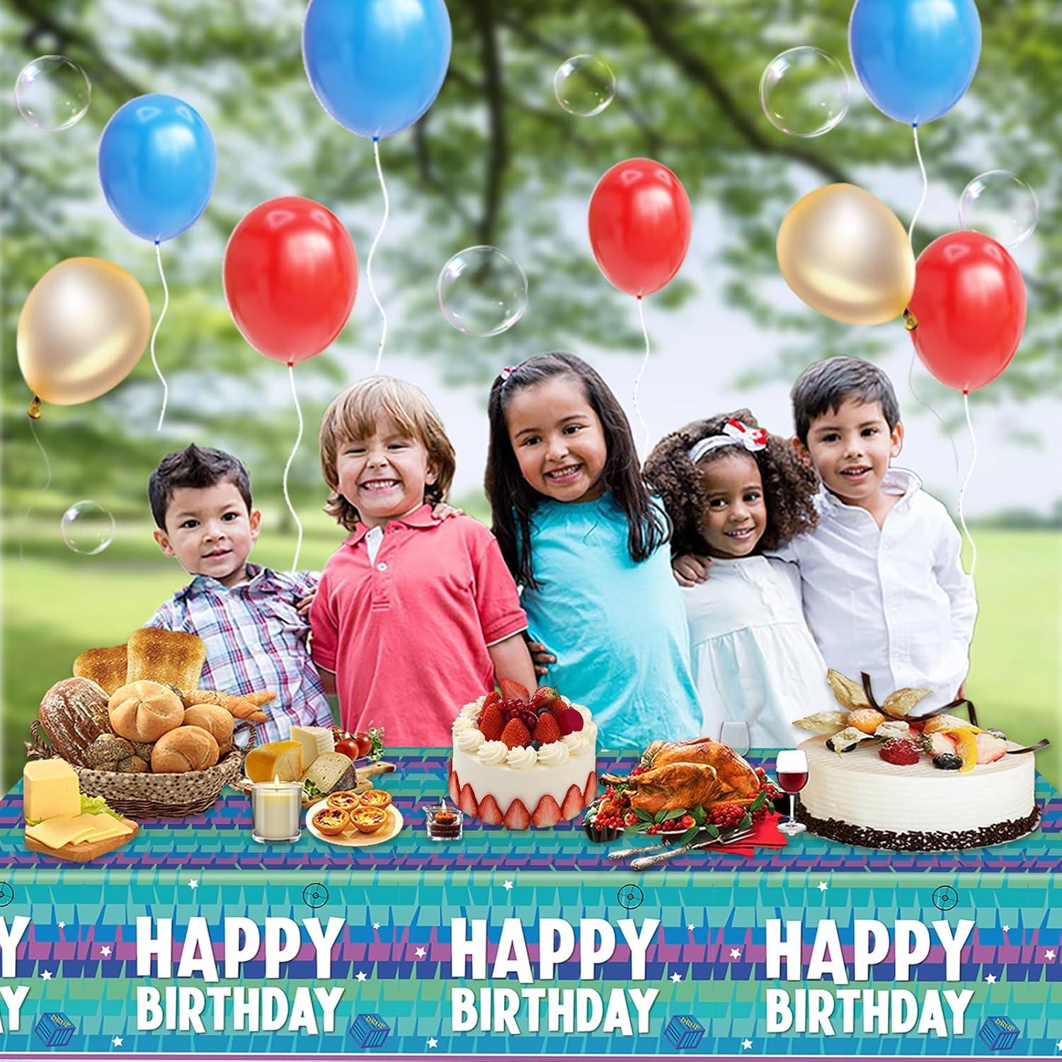 Manteles de Videojuegos 2PCS likuyve 137x274cm Fiesta Cumpleaños