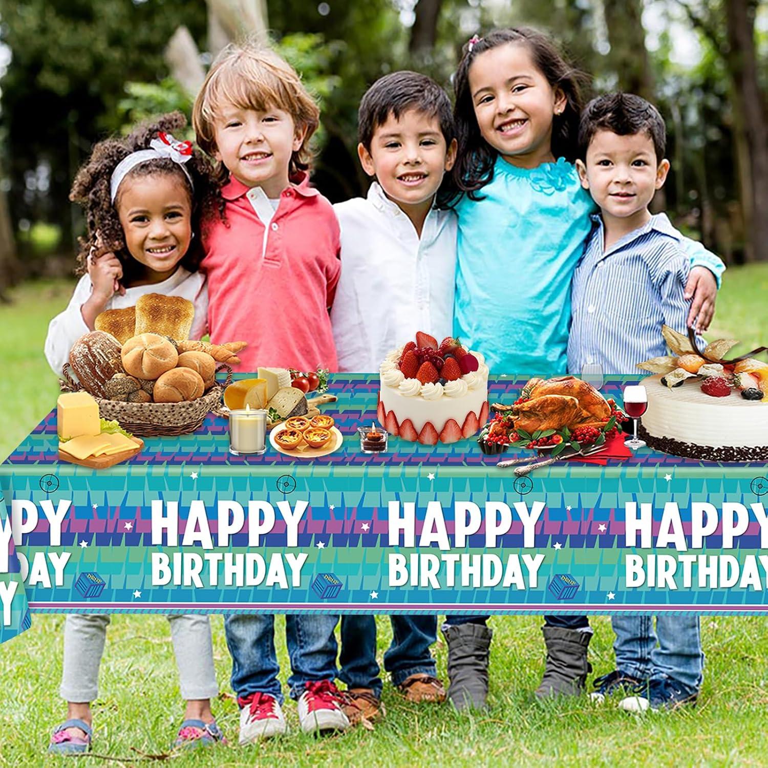 Manteles de Videojuegos 2PCS likuyve 137x274cm Fiesta Cumpleaños