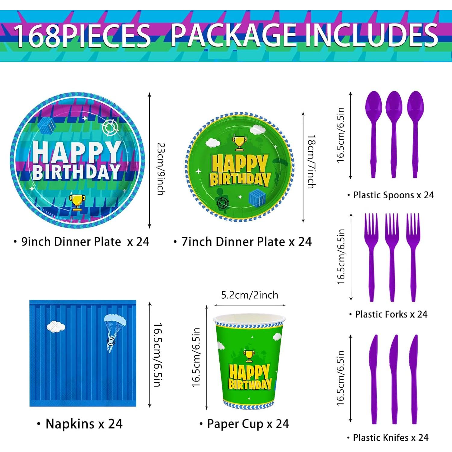 Set de Suministros de Fiesta de Videojuegos para 24 Invitados