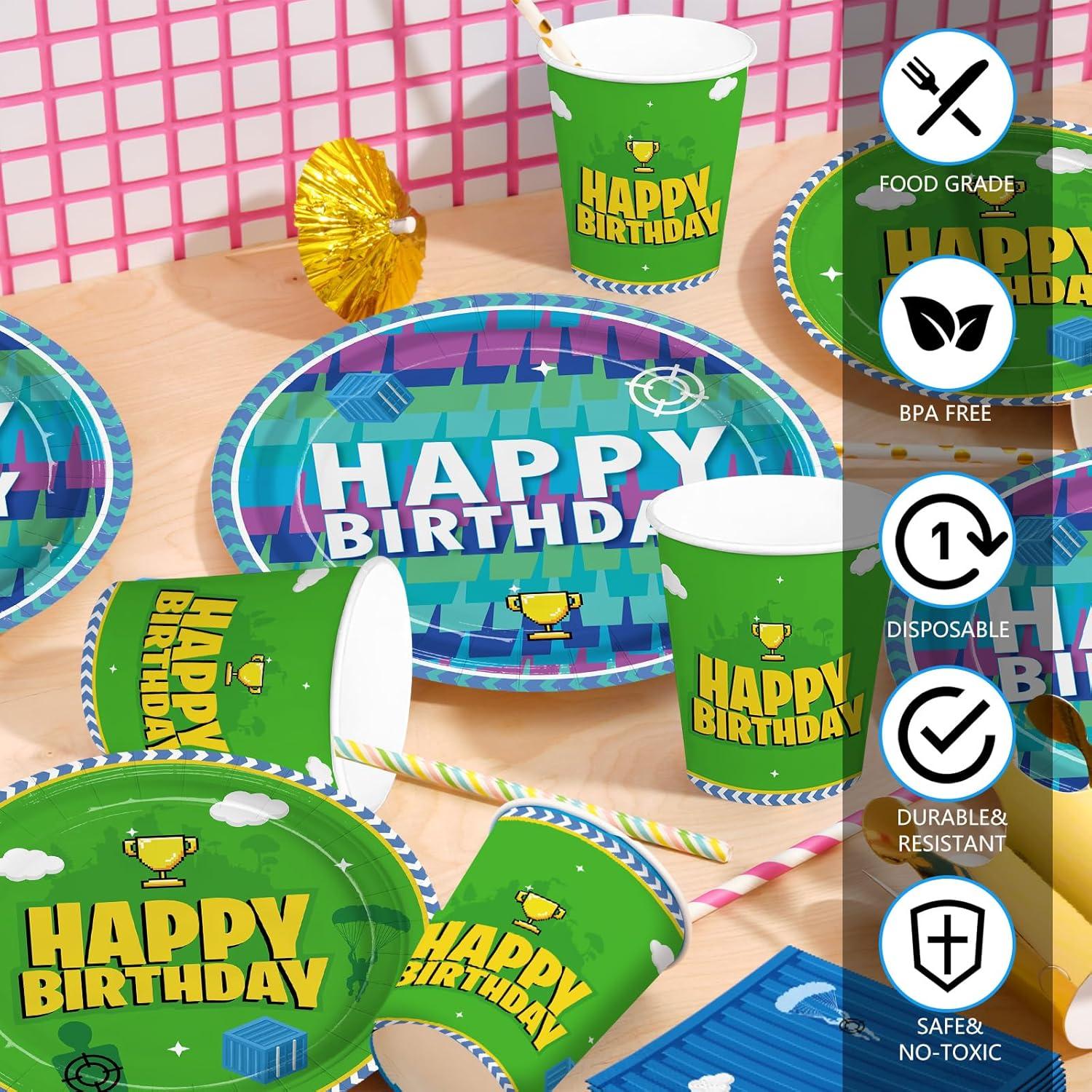 Set de Suministros de Fiesta de Videojuegos para 24 Invitados