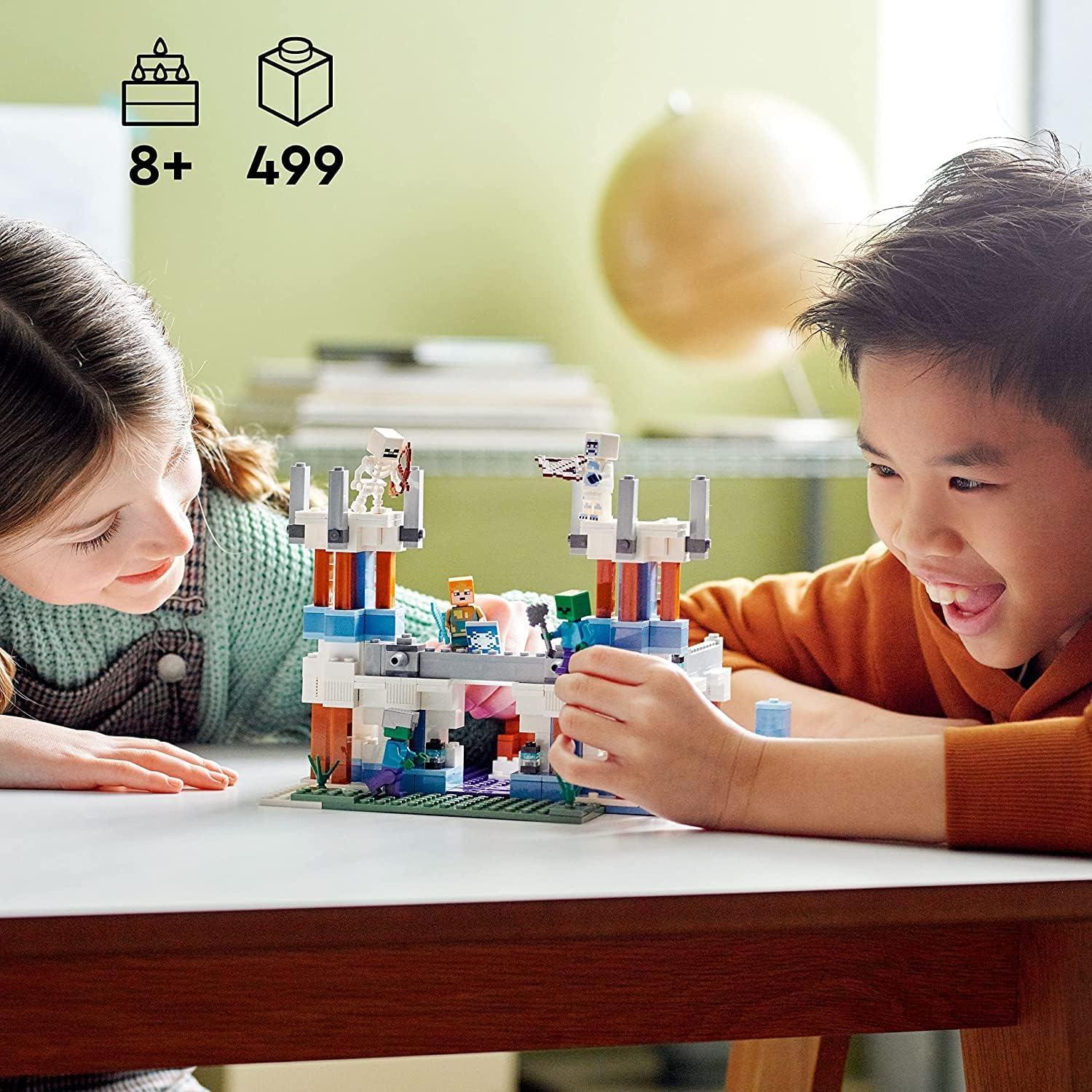 LEGO Minecraft El Castillo de Hielo 21186 - 499 Piezas, 8+ Años